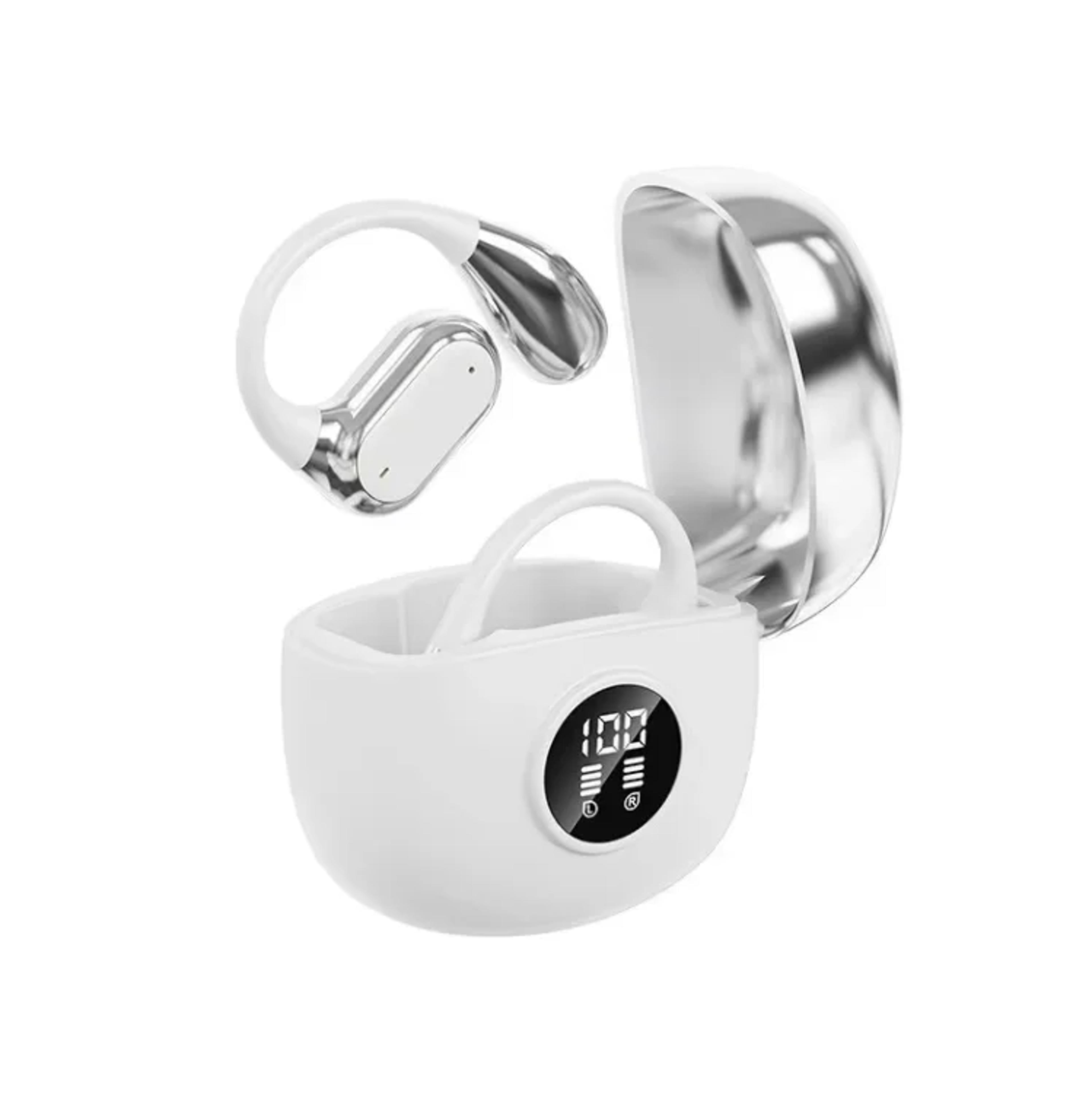 clip on wireless earbuds with deep bass comfortable sports headphone