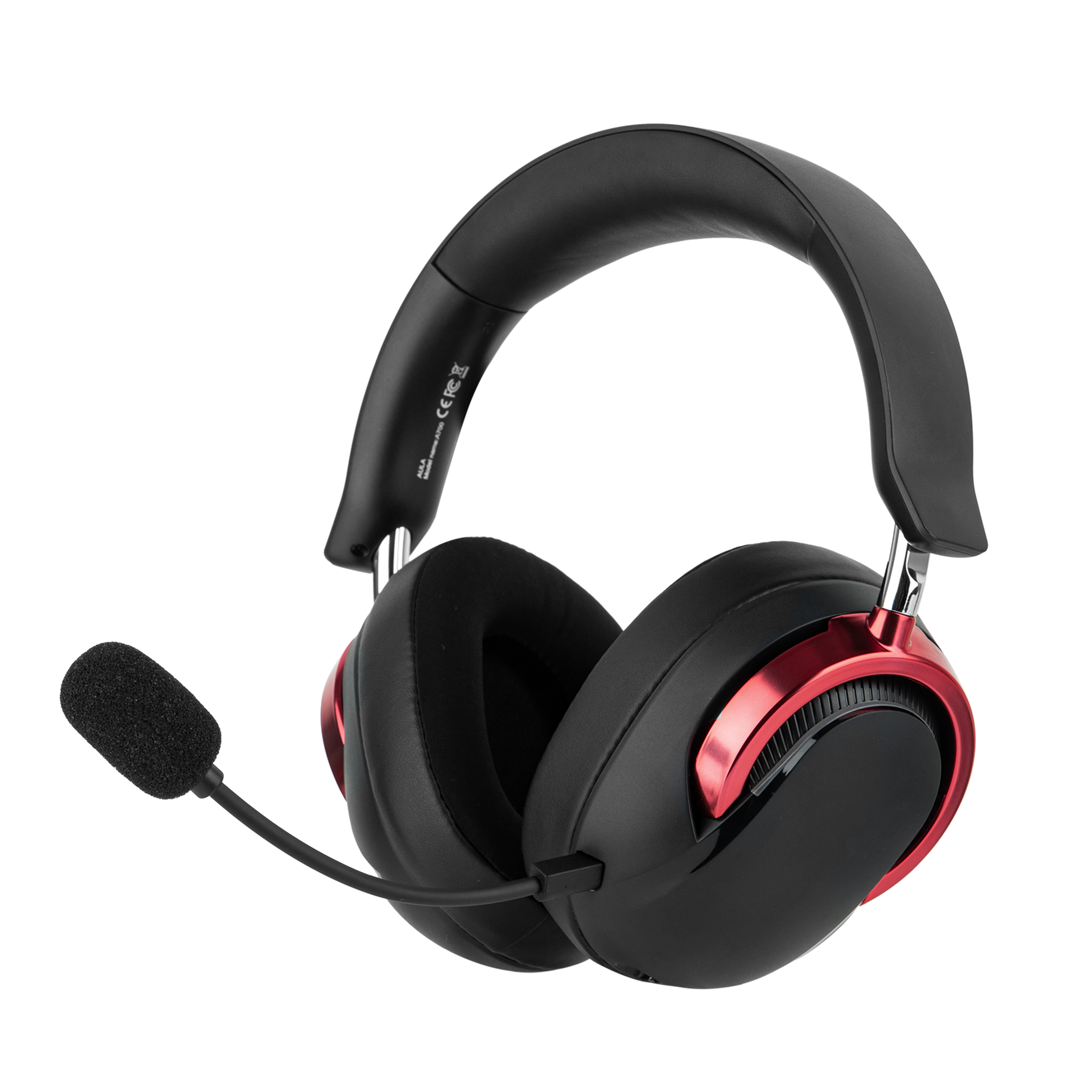 wireless gaming headset with noise canceling mic battery for pc switch
