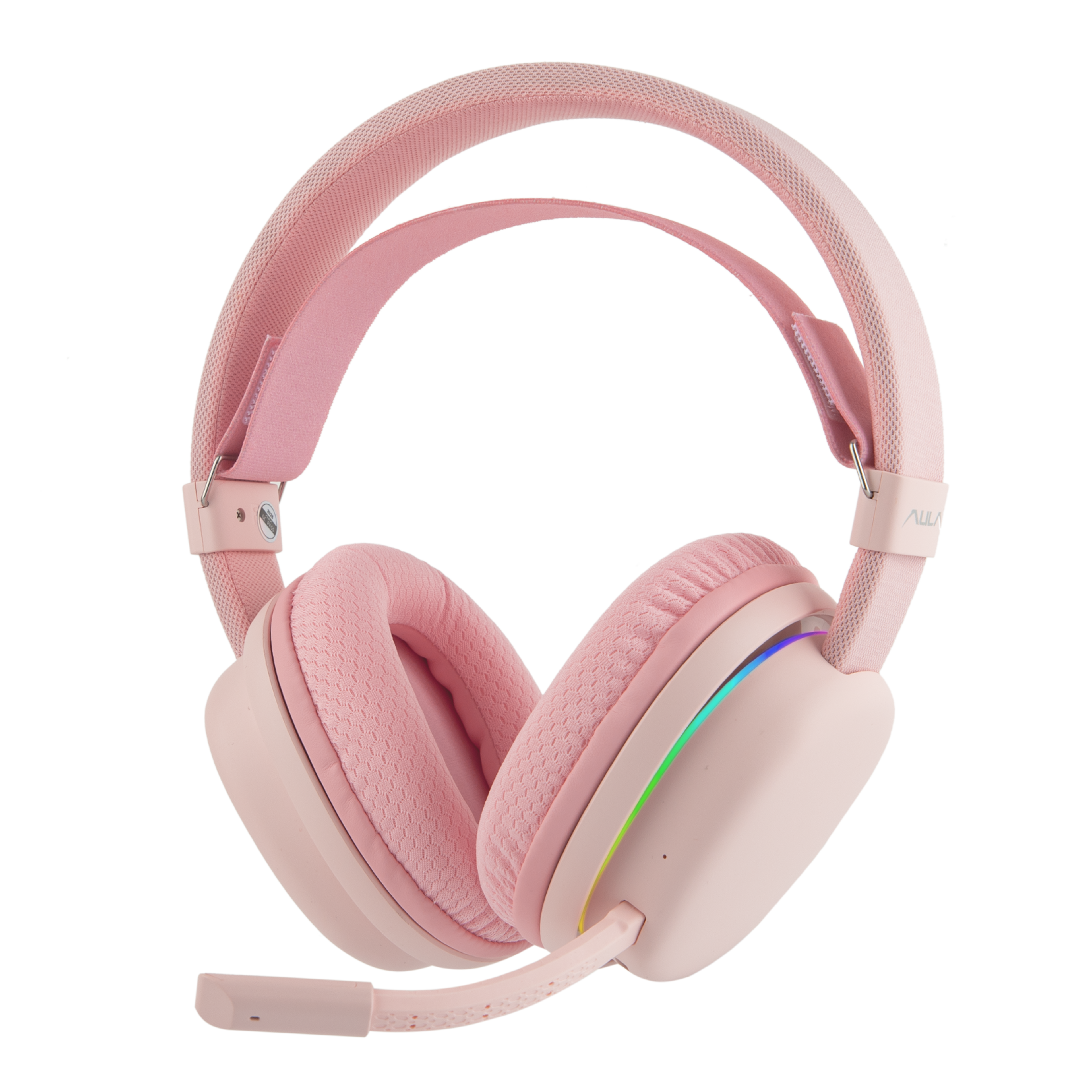 trimode rgb wireless gaming headset with detachable mic for pc switch