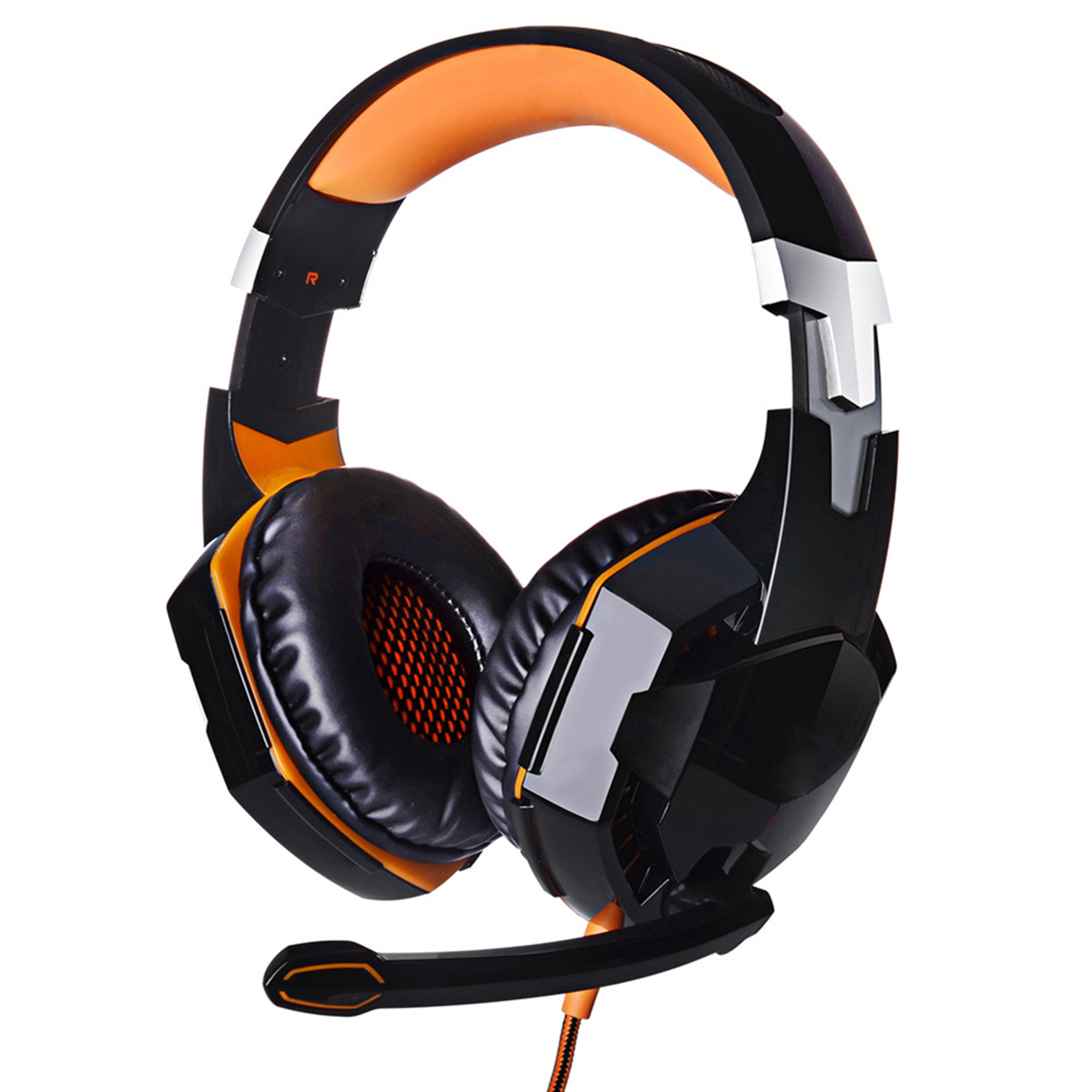 stereo bass wired gaming headset with mic for pc computer gaming