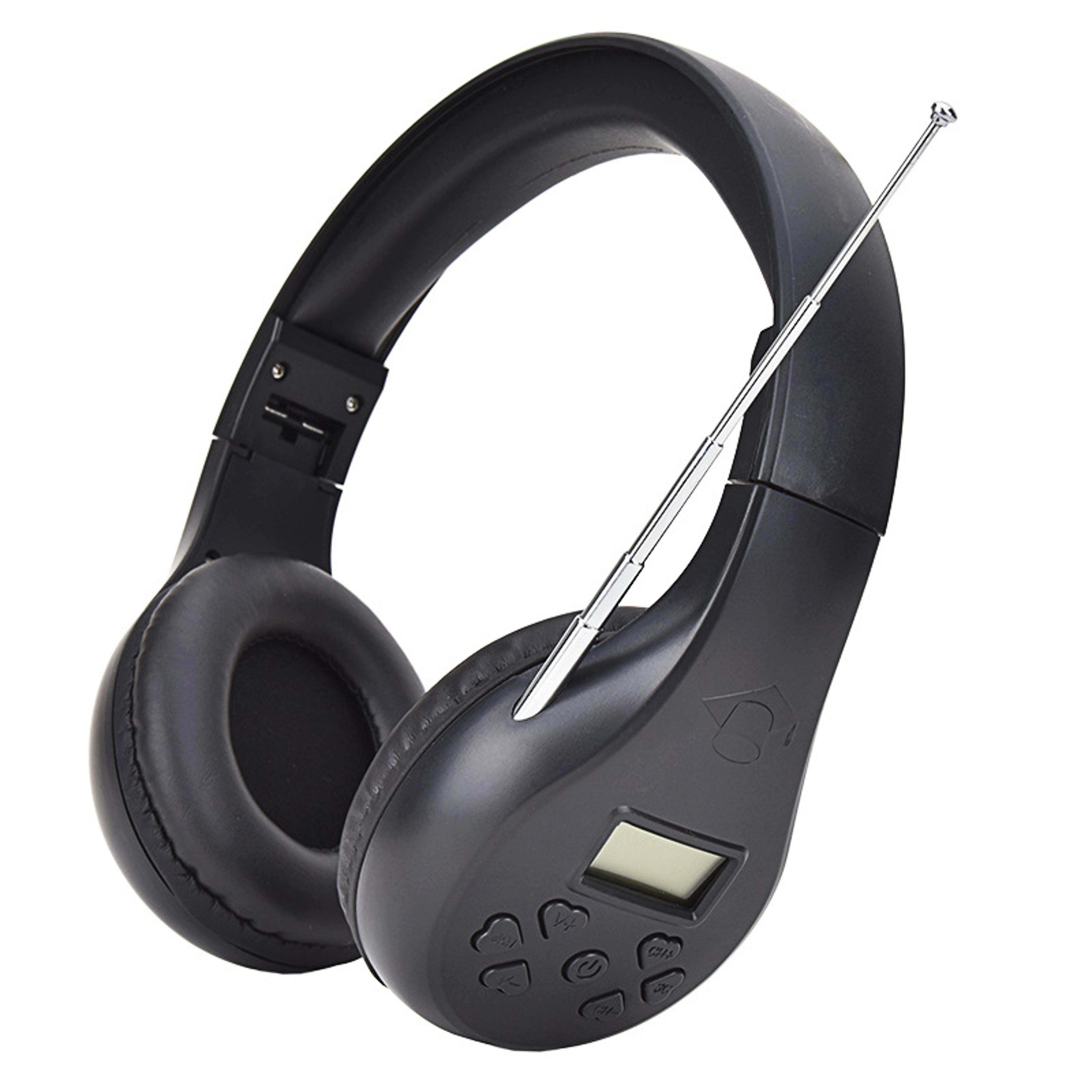 portable fm radio headphones with stereo receiver for conference interpretation