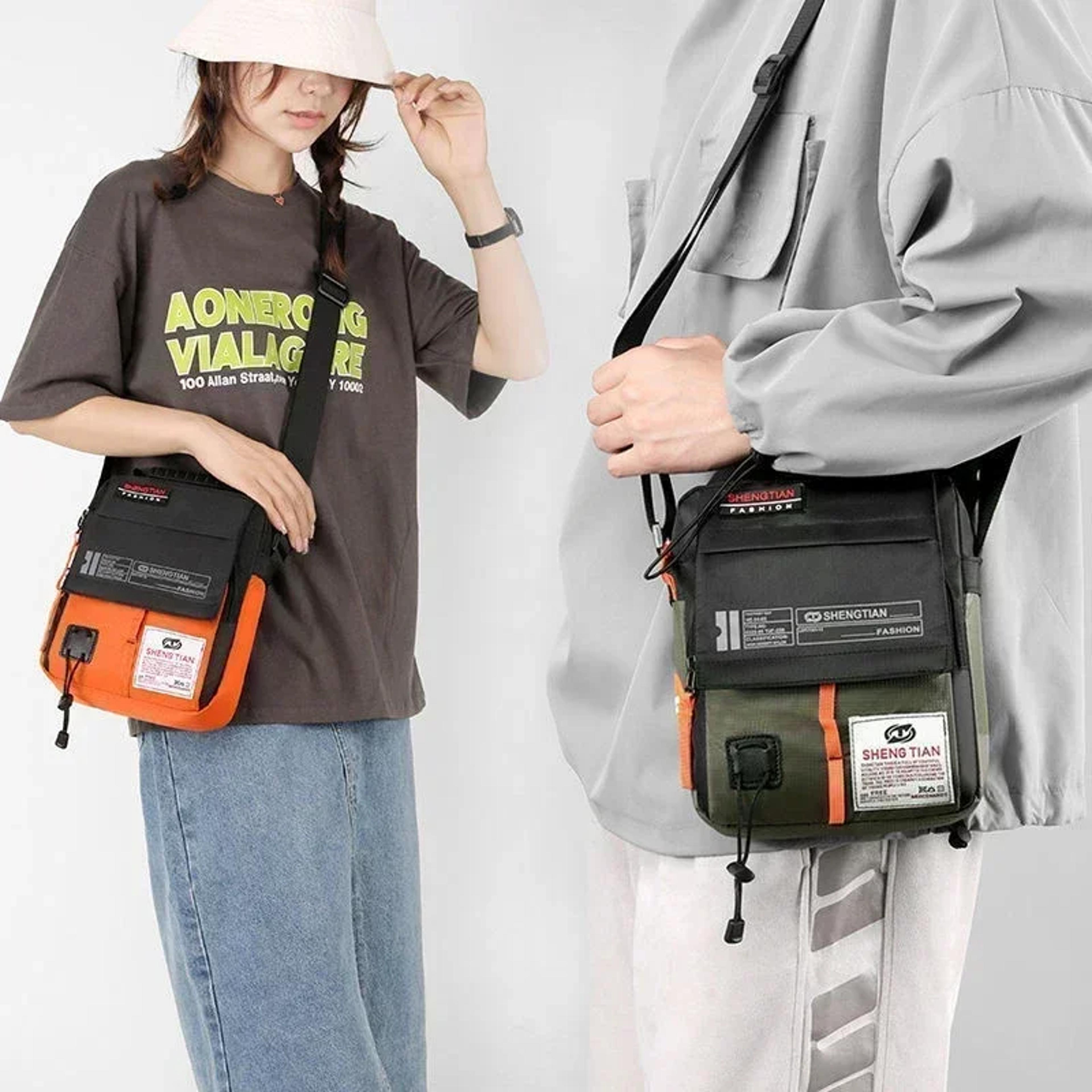 men's waterproof messenger bag oxford crossbody shoulder business bag