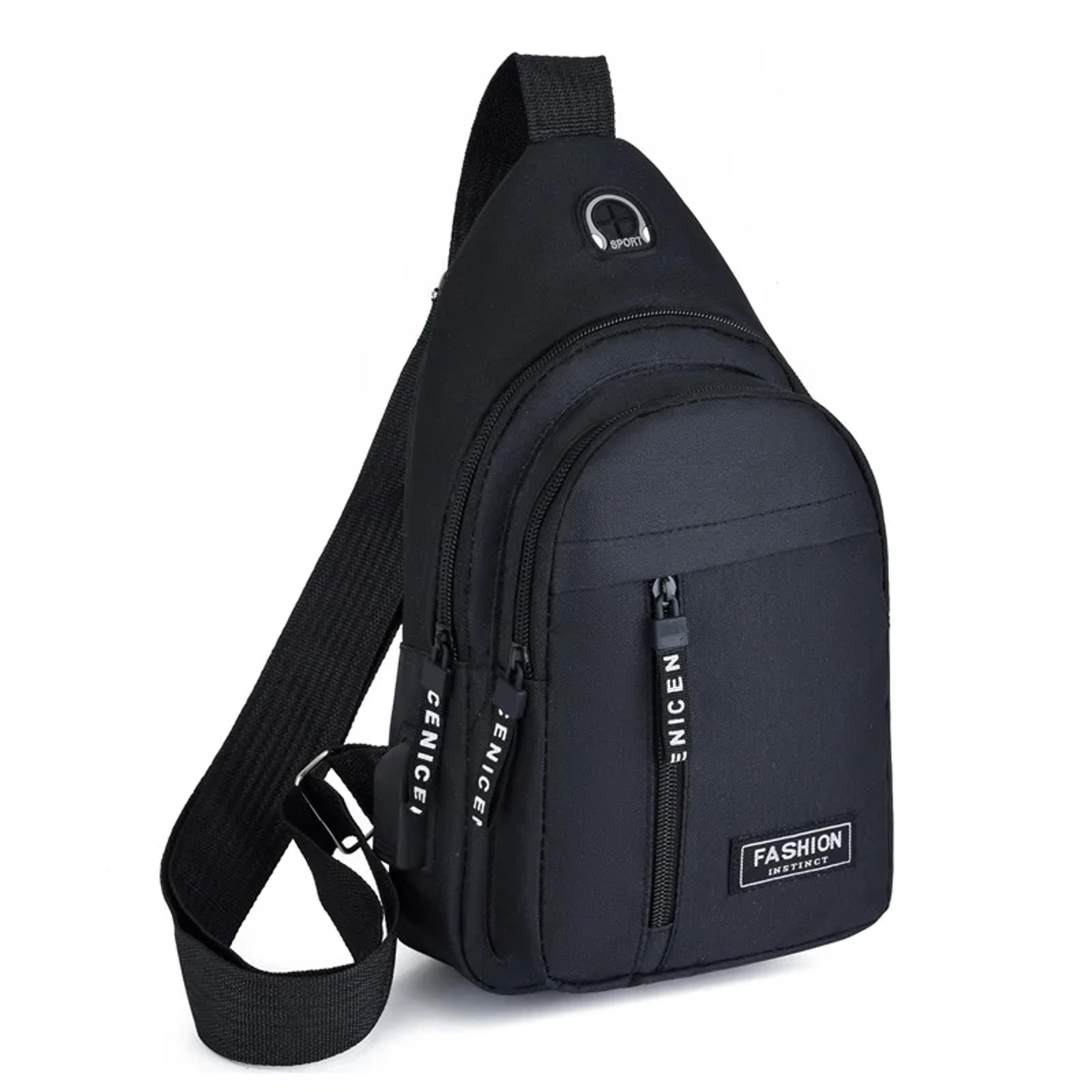 multifunctional oxford chest bag for men waterproof crossbody shoulder messenger bag