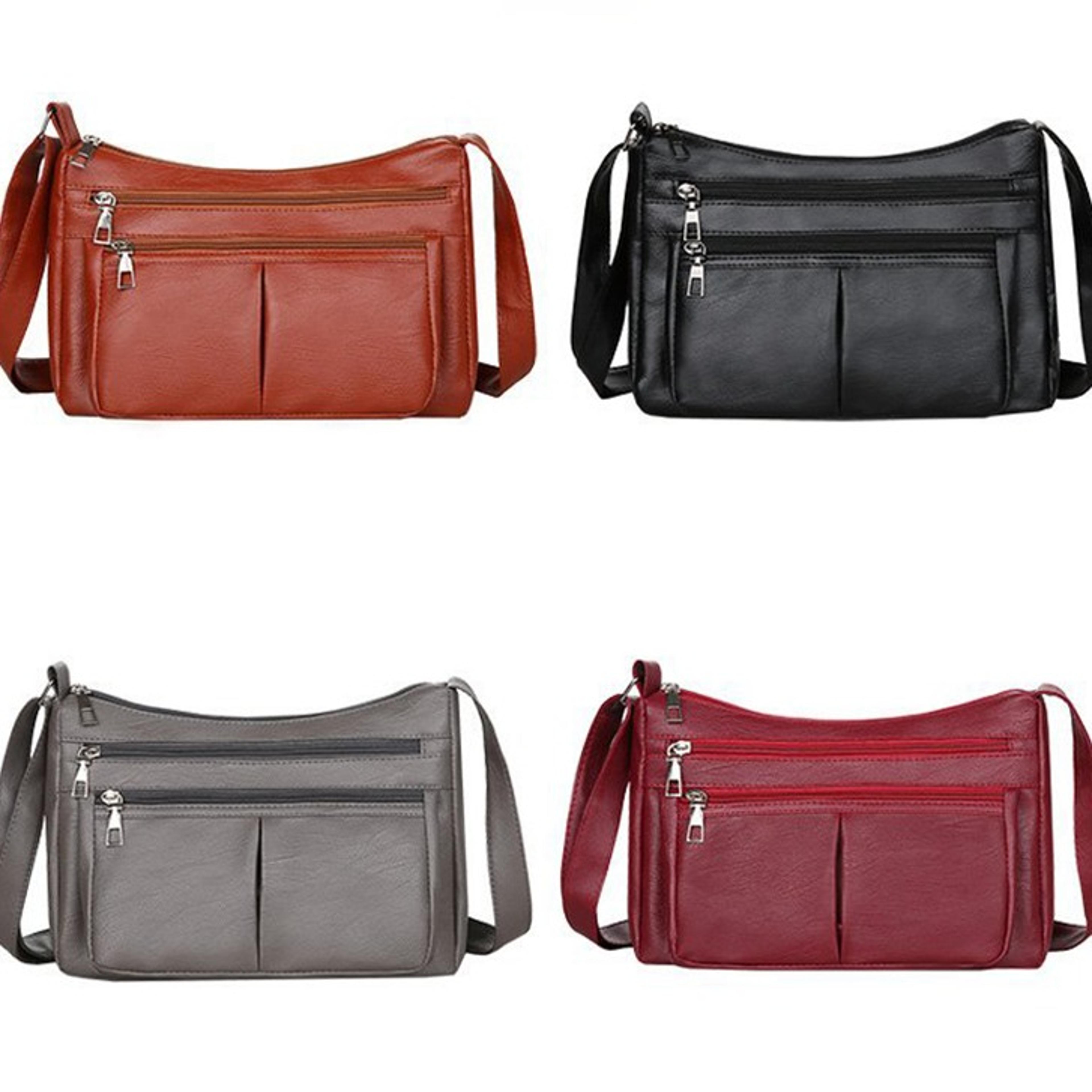 soft leather korean style shoulder bag women fashion crossbody handbag
