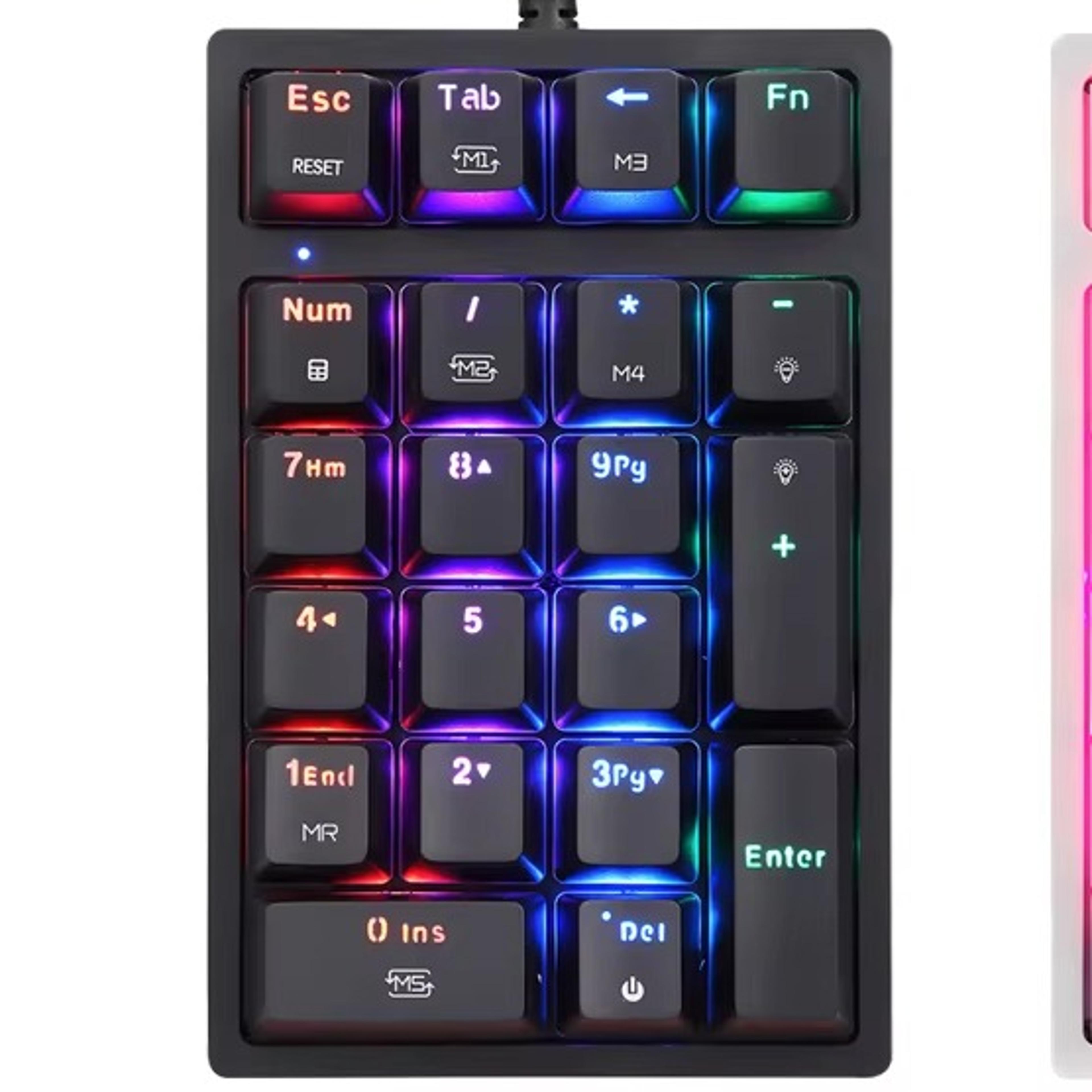 motospeed mechanical numeric keypad hot swap wired rgb numpad