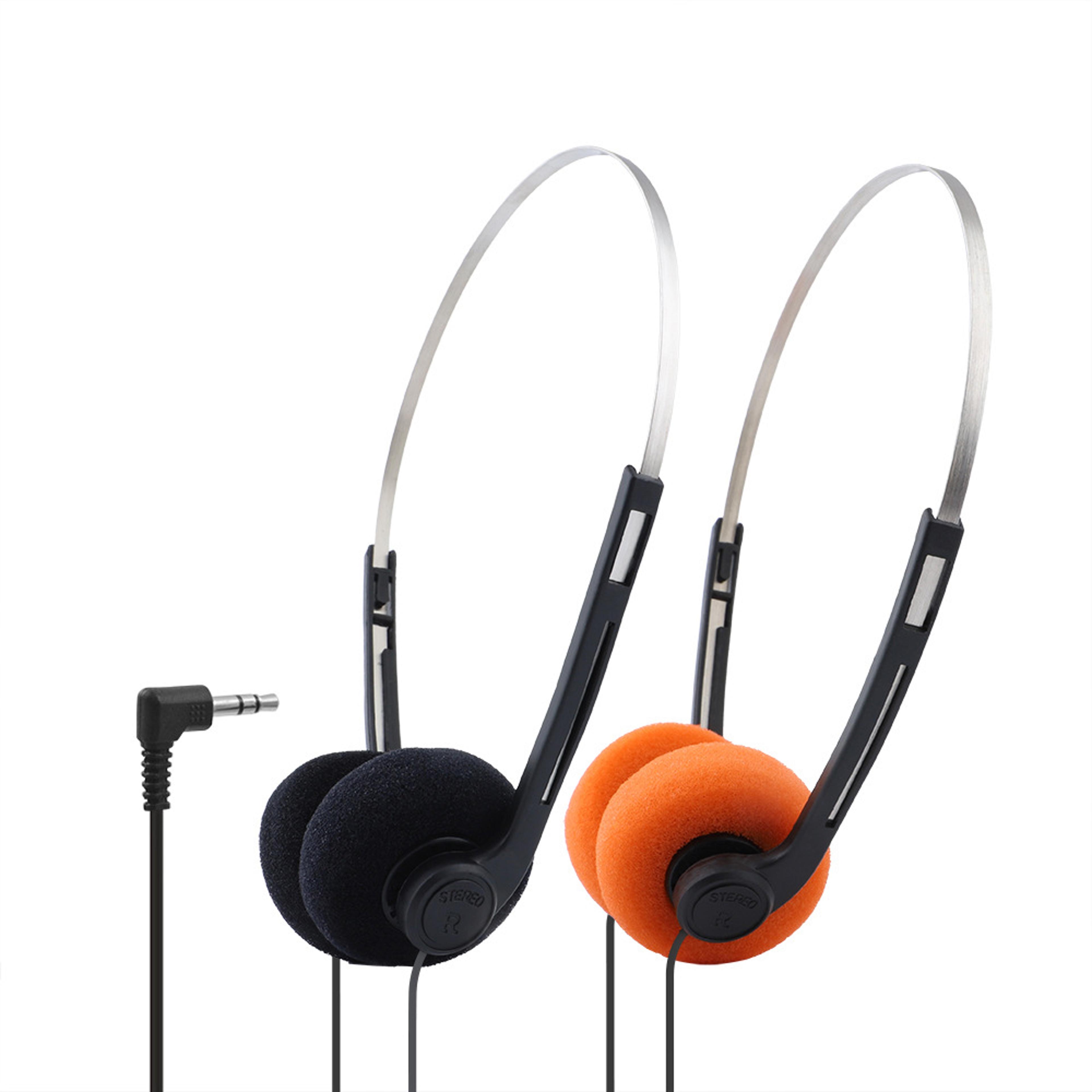 vintage retro wired headphones adjustable lightweight walkman headset