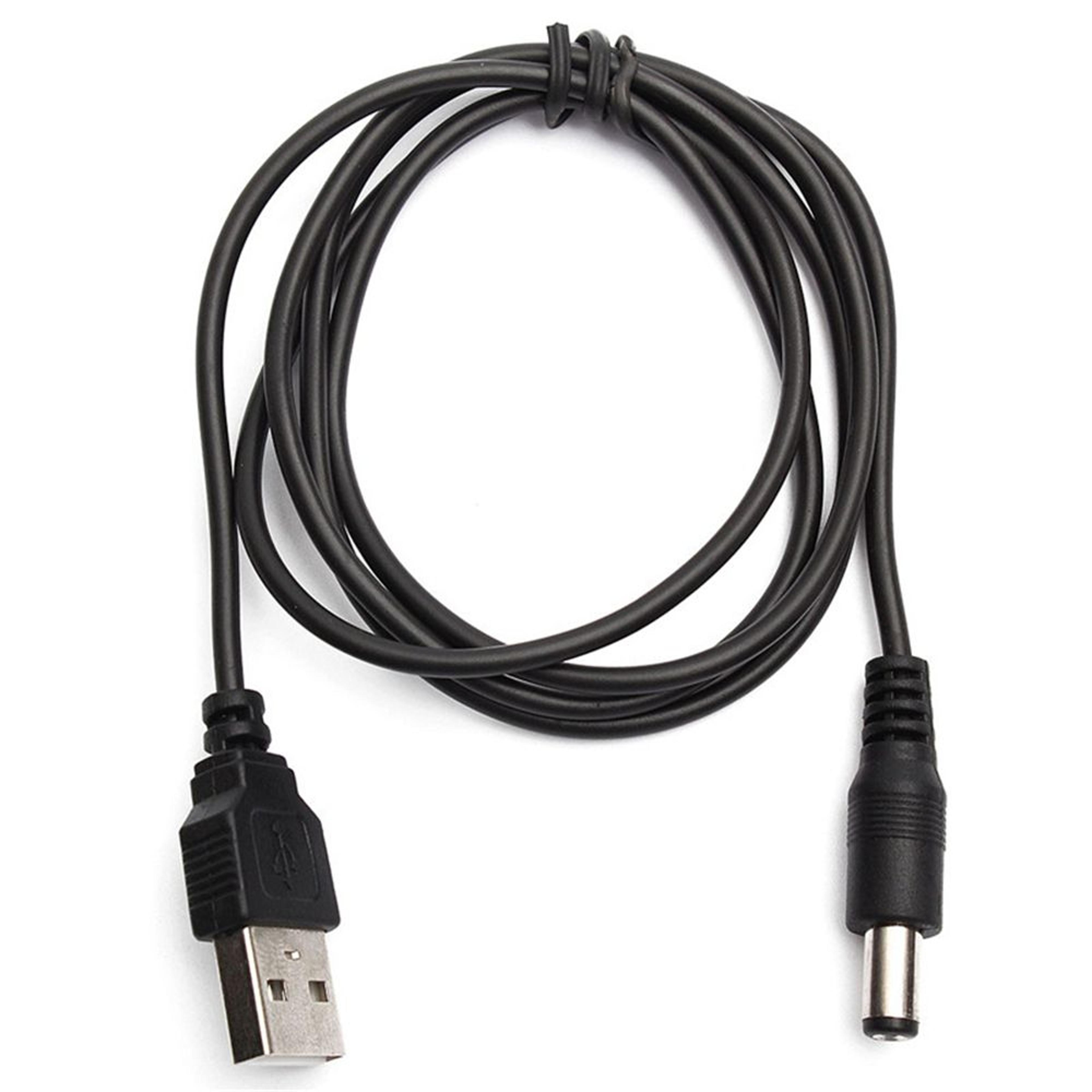 usb to dc power cable barrel jack connector