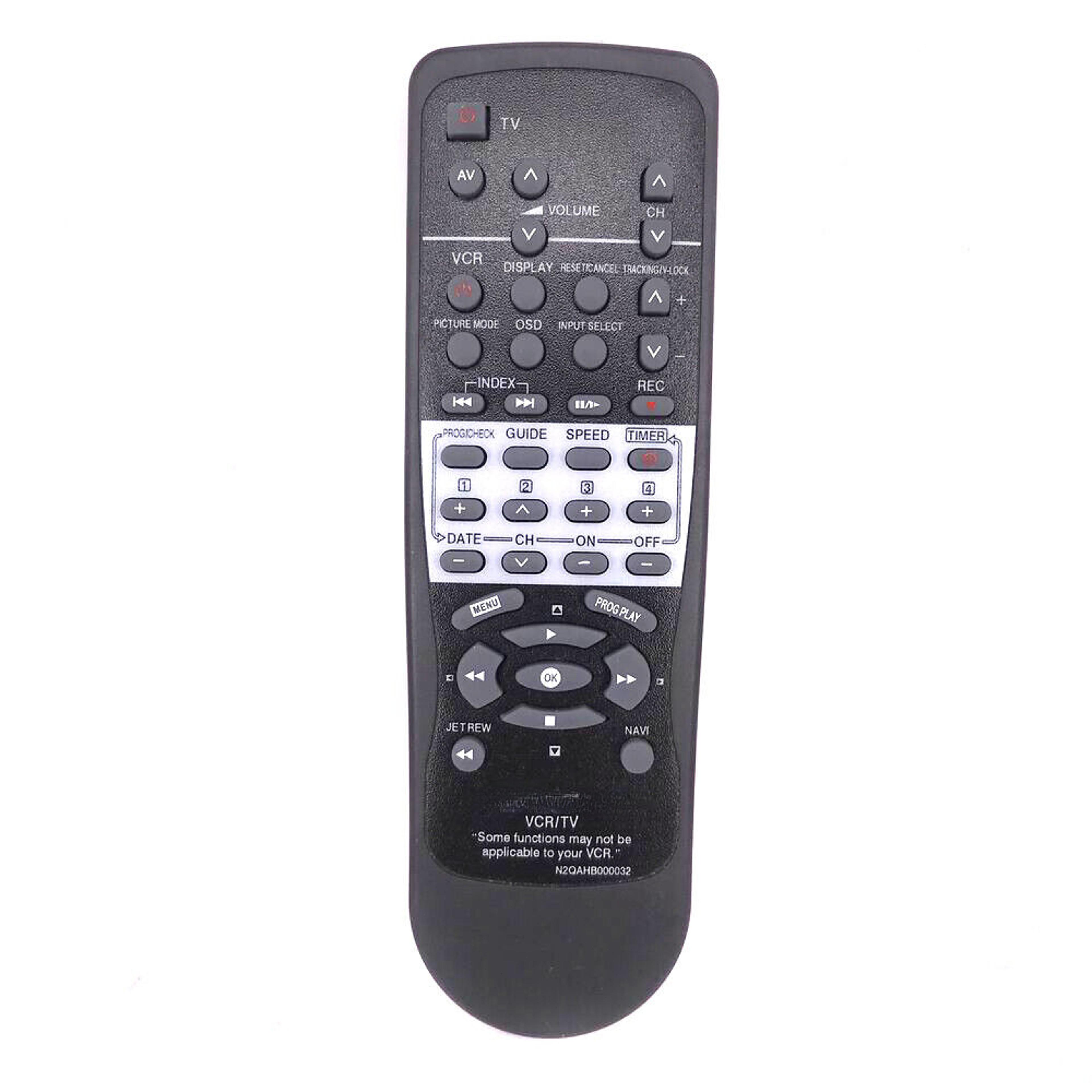 panasonic replacement tv vcr remote control