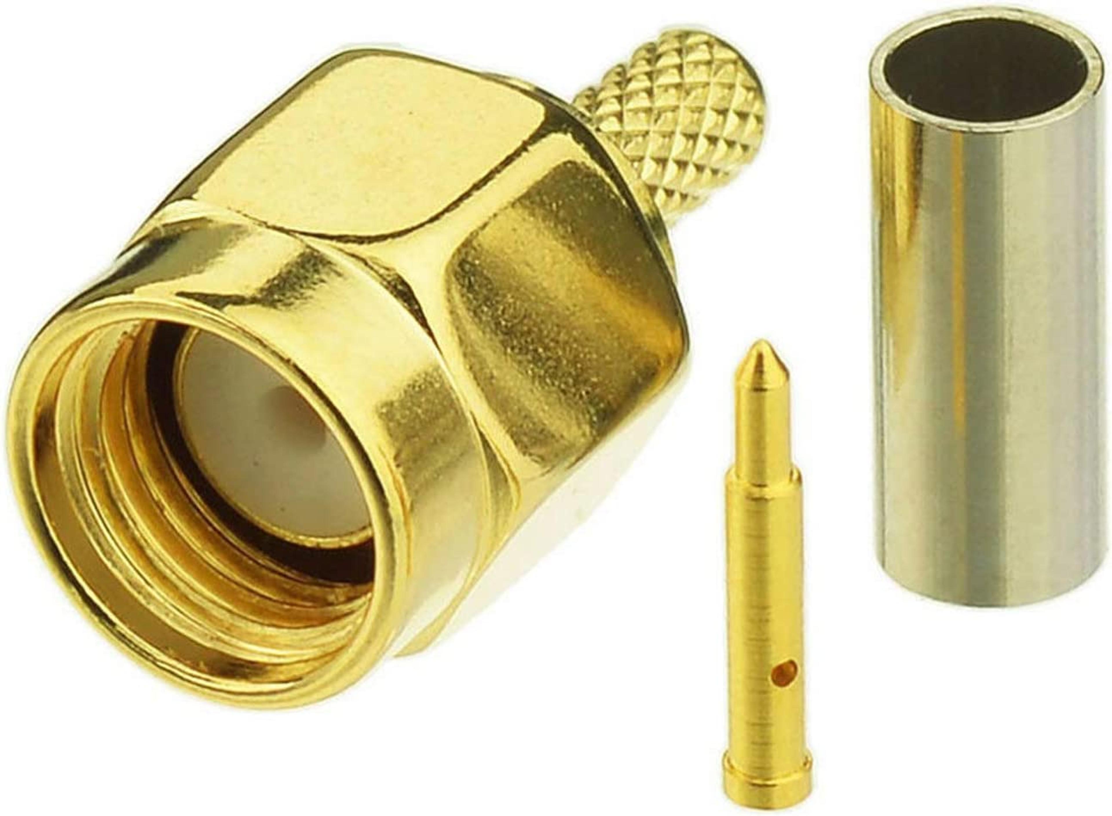 sma male rp sma male rf crimp connector for cable
