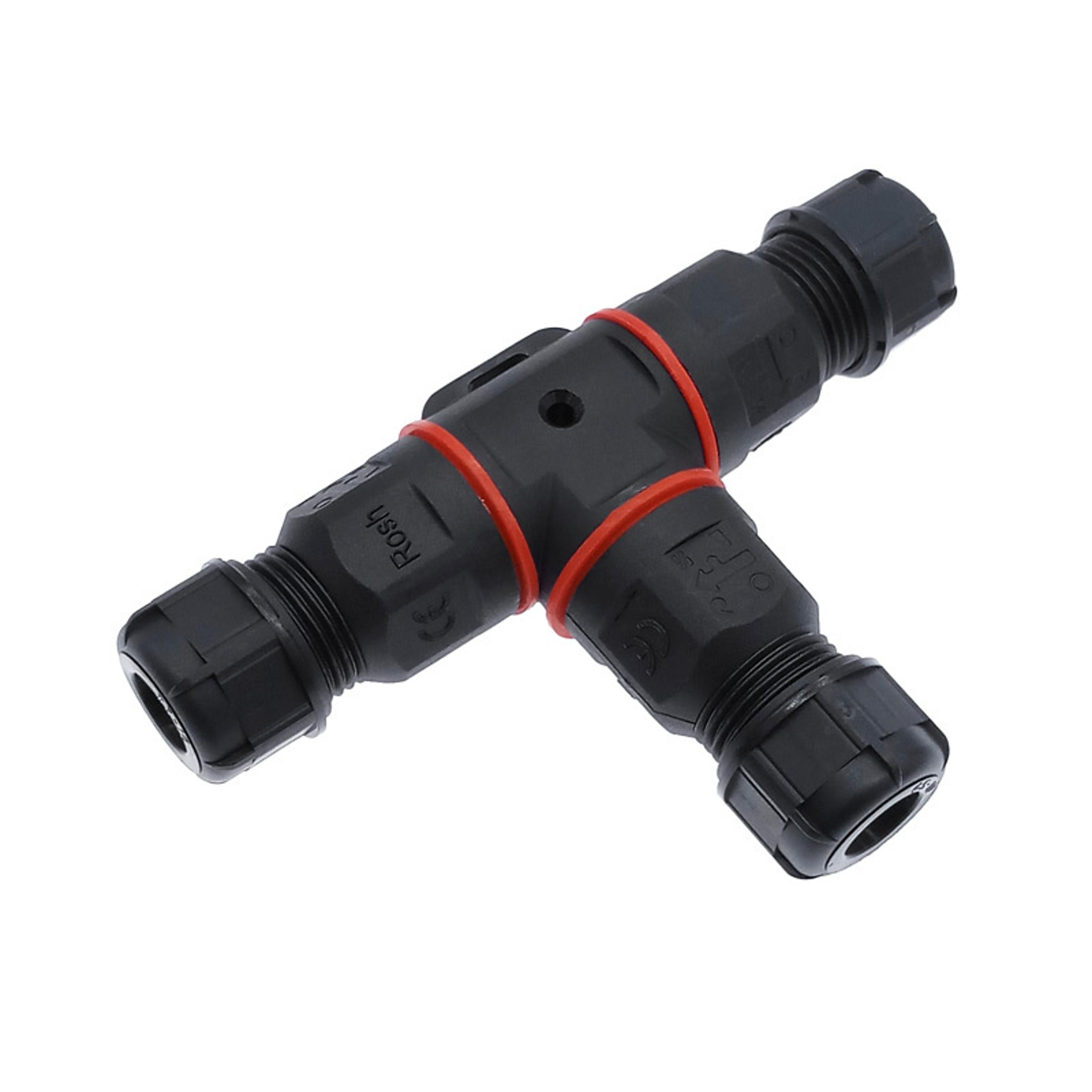waterproof t shape pin cable connector quick connect junction