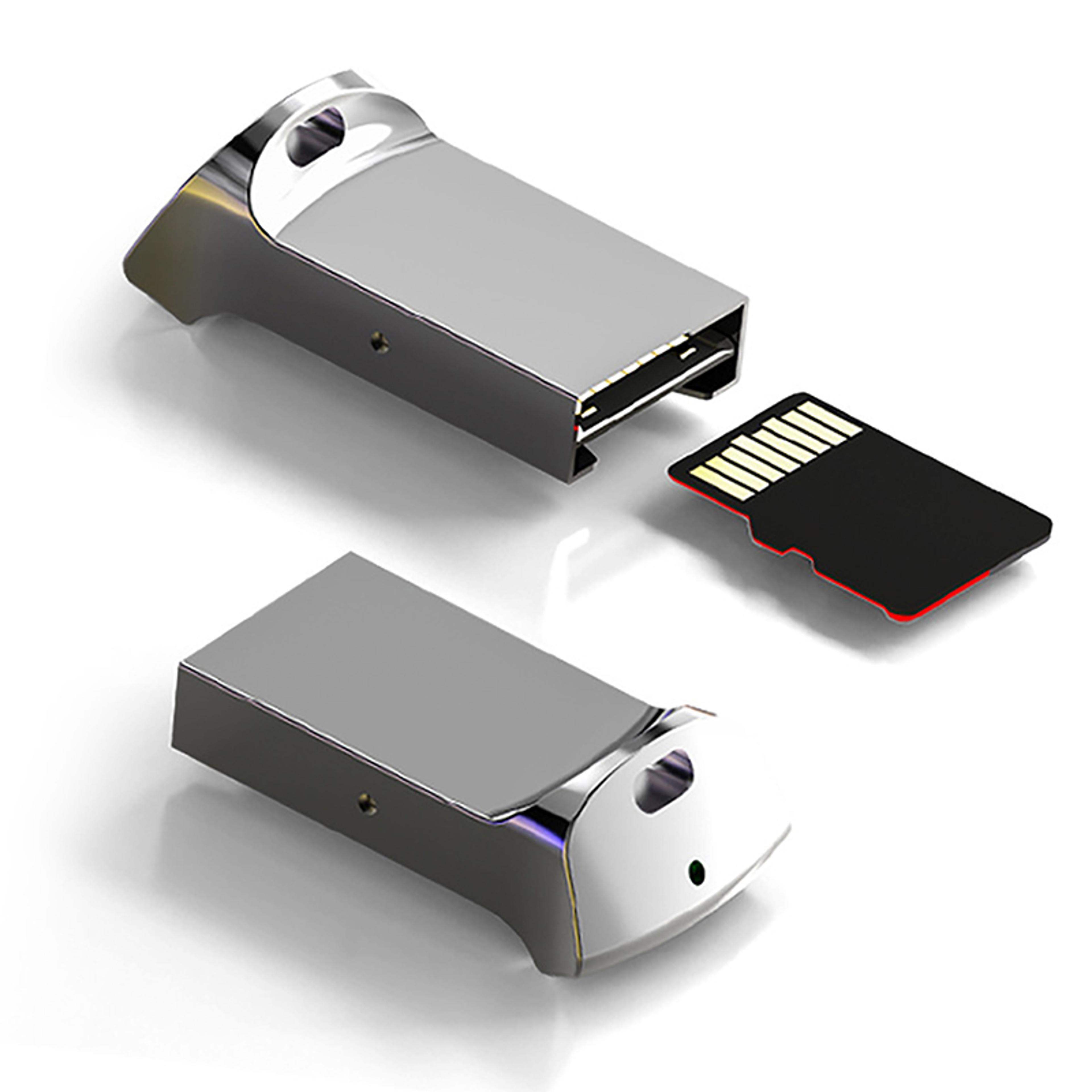 mini usb micro sd tf card reader aluminum adapter