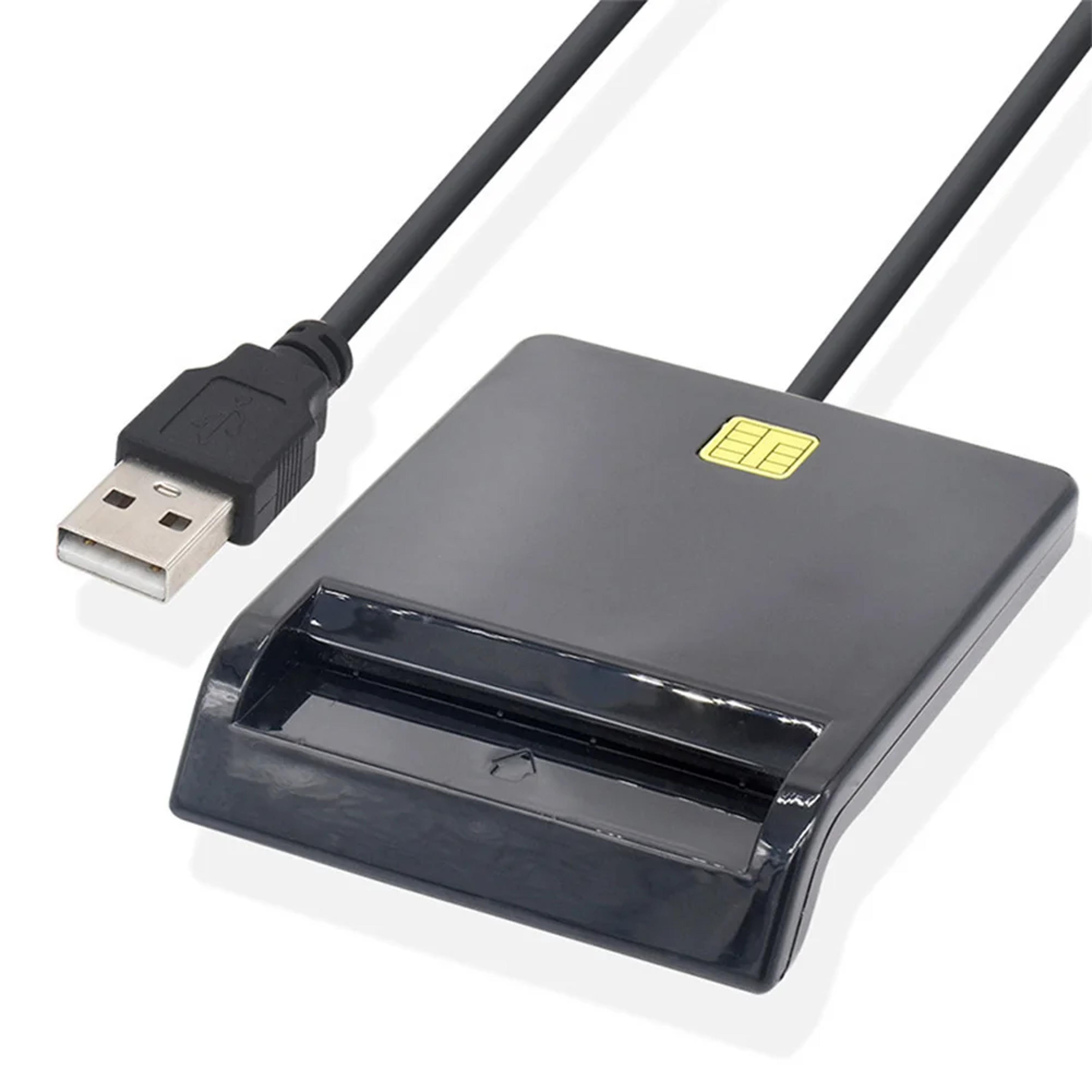 usb smart card reader writer for cac id ic sim and atm cards