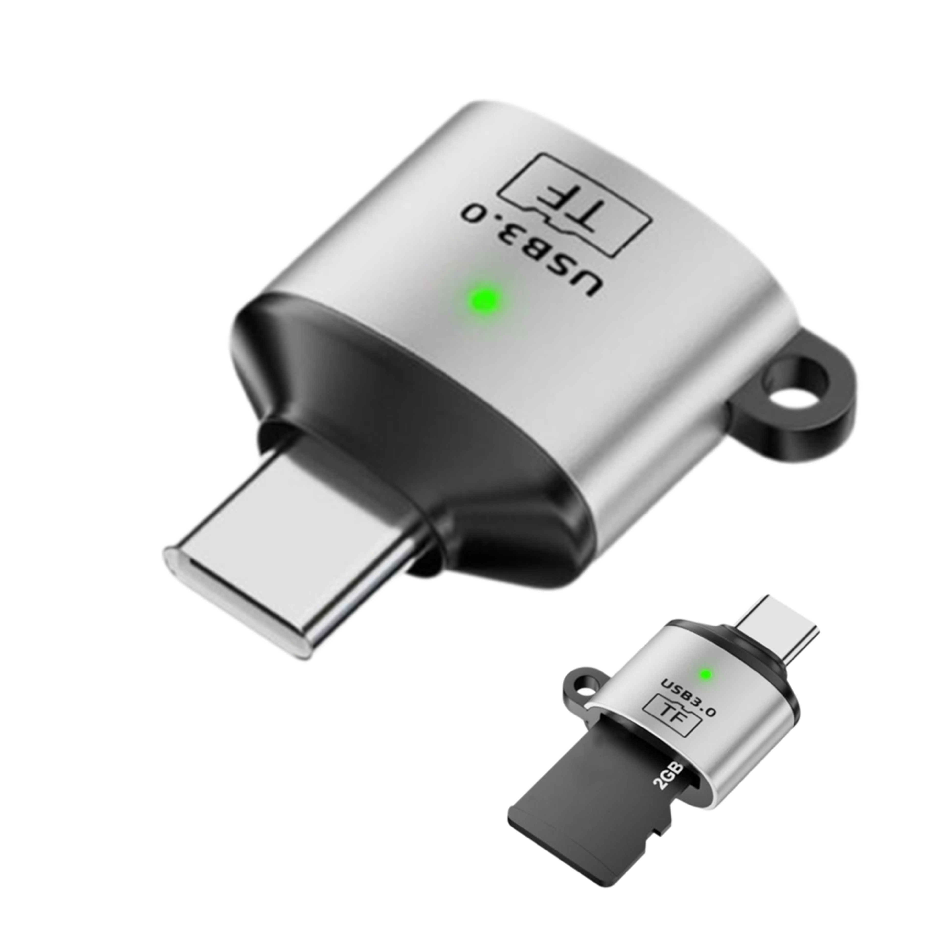 usb c micro sd card reader aluminum high speed tf card adapter