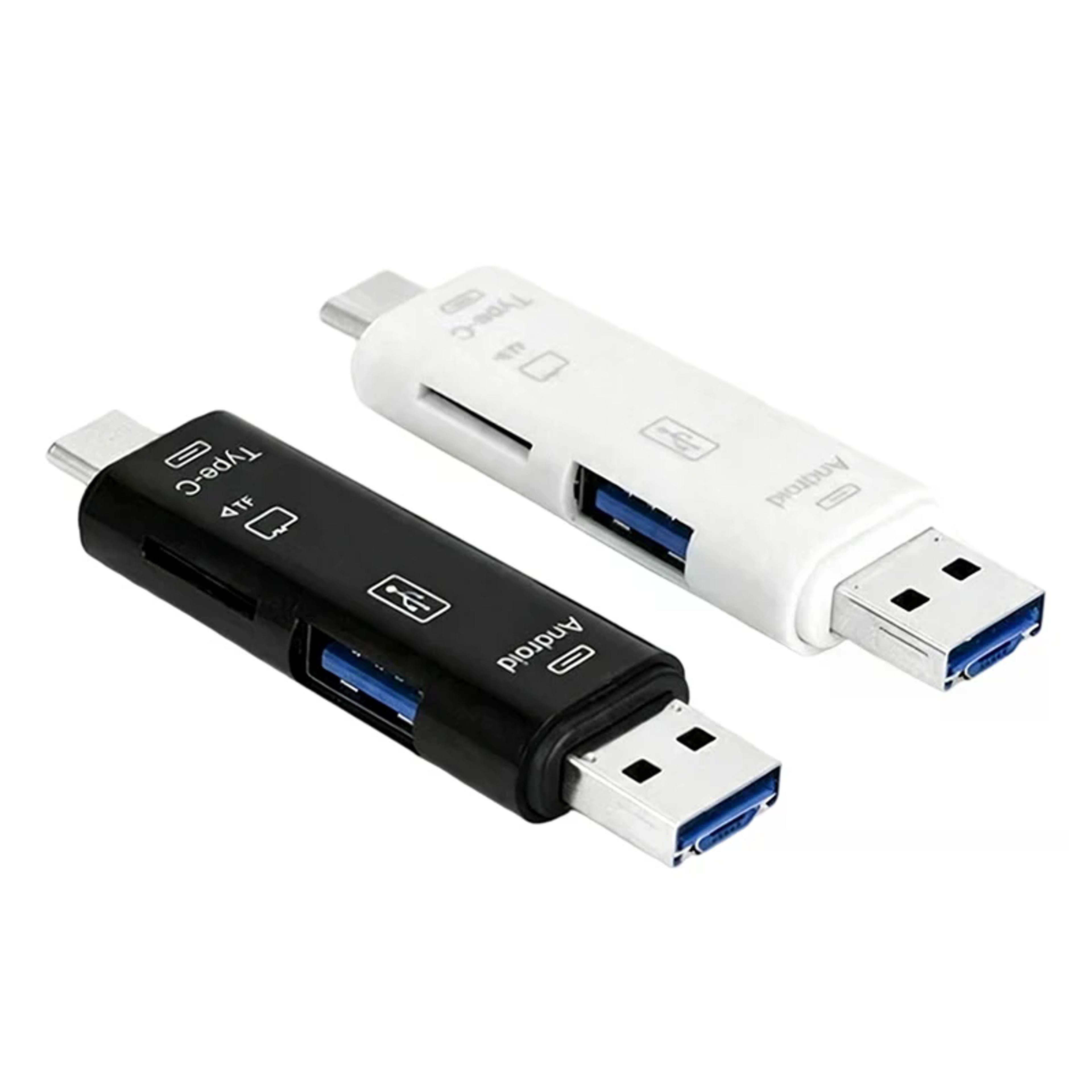 otg card reader type c usb micro usb tf memory card adapter