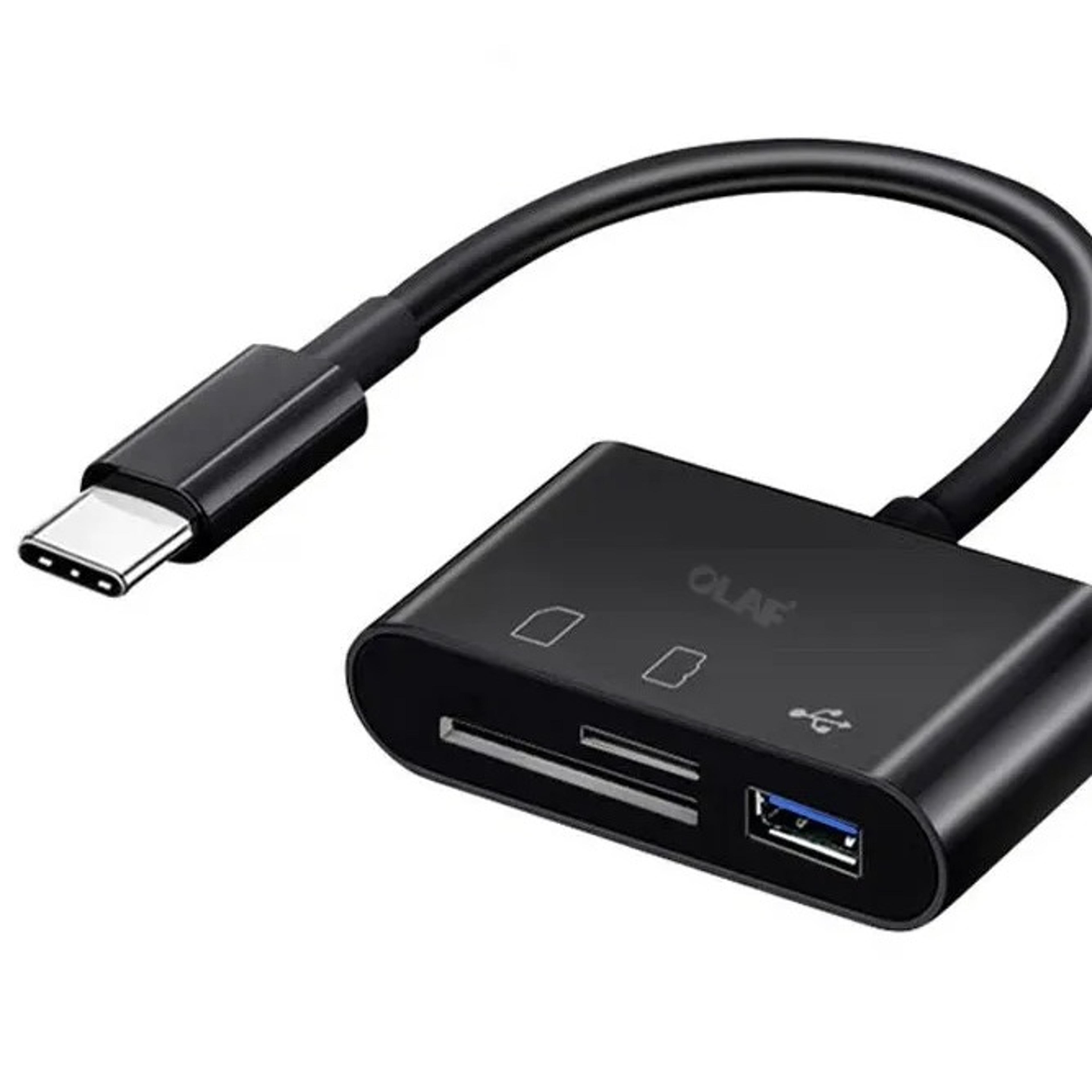 usb c memory card reader cf sd tf otg adapter