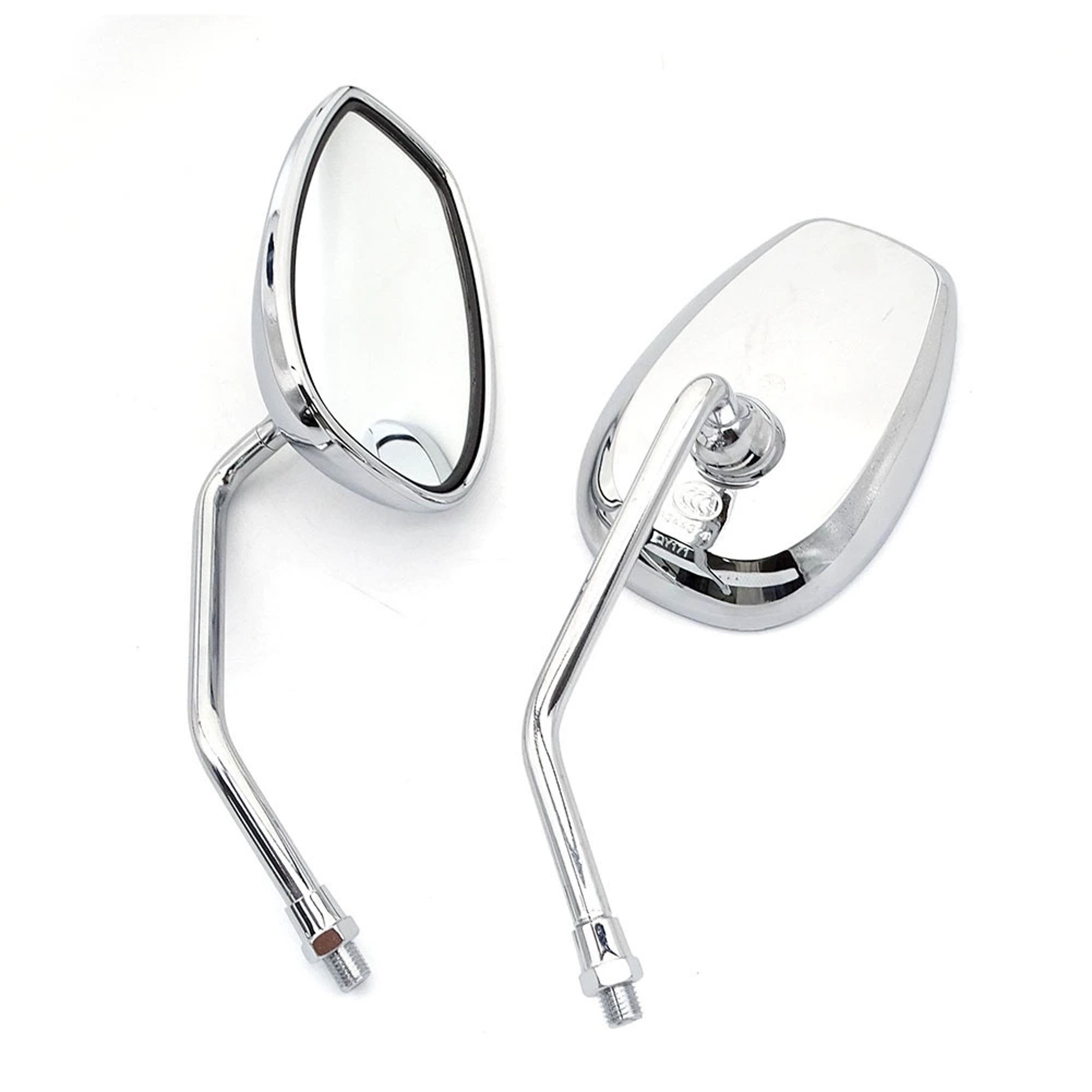 universal chrome motorcycle mirrors adjustable square rearview mirrors