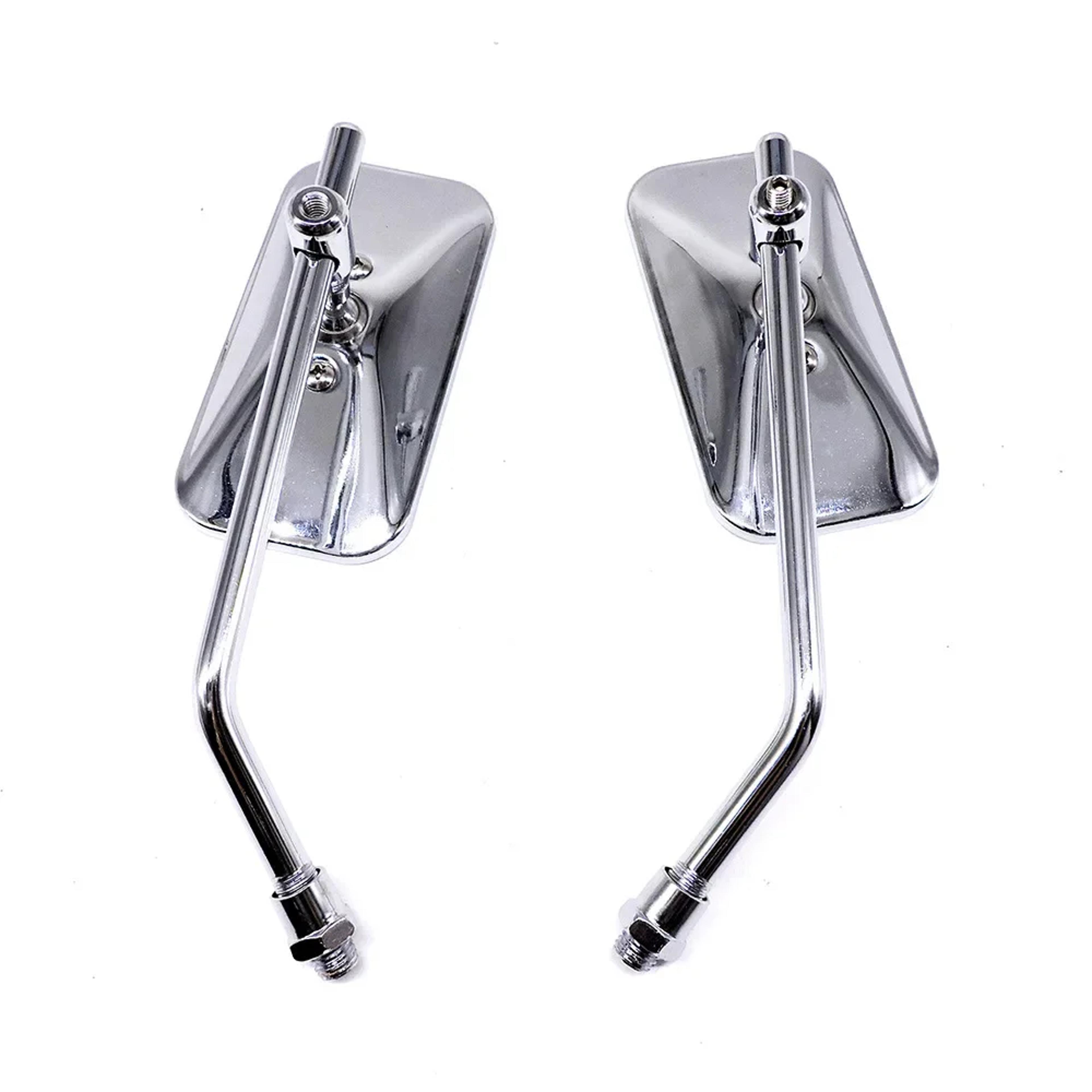 retro square motorcycle rearview mirror for custom bike styling