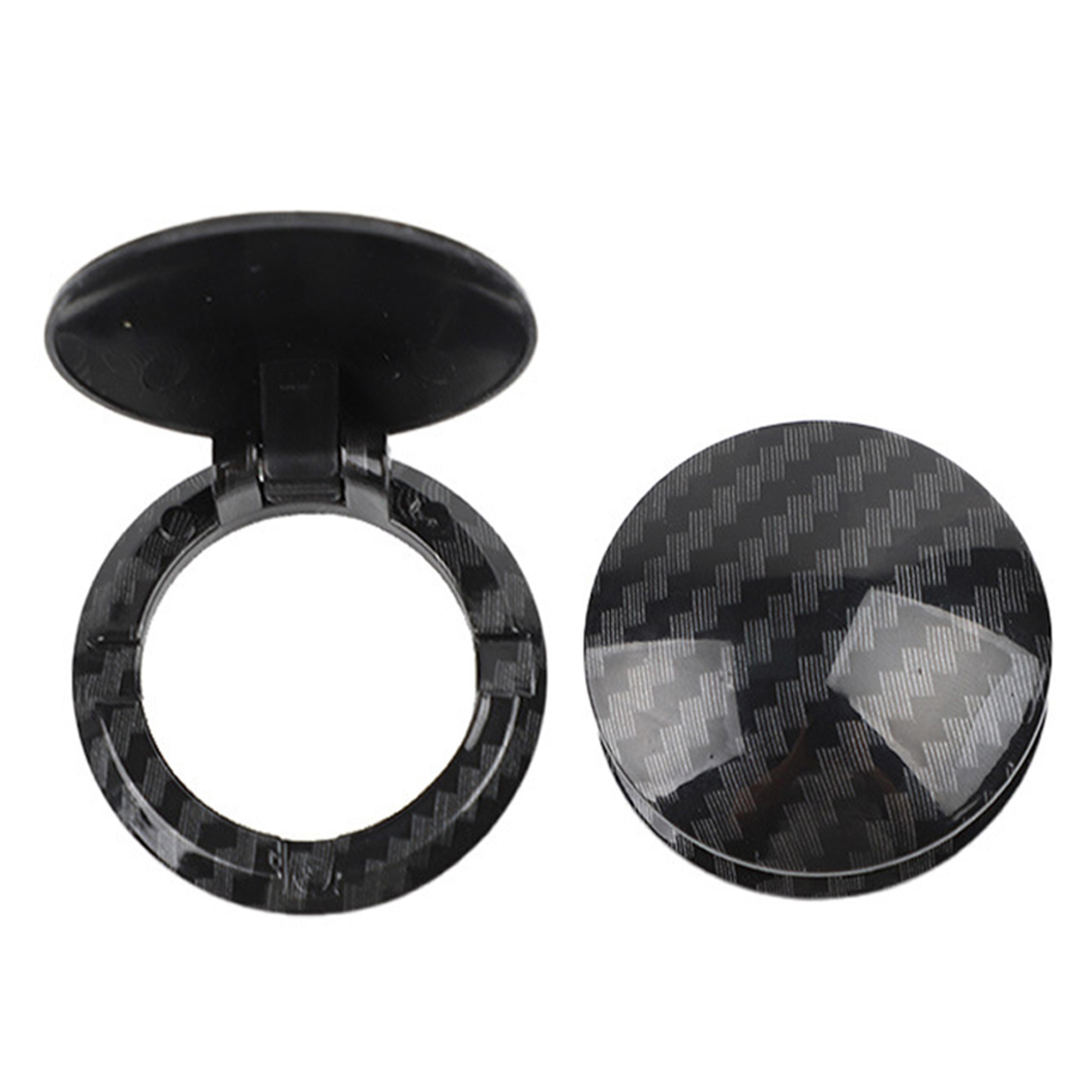 carbon fiber engine start button cover ignition switch protector car interior trim
