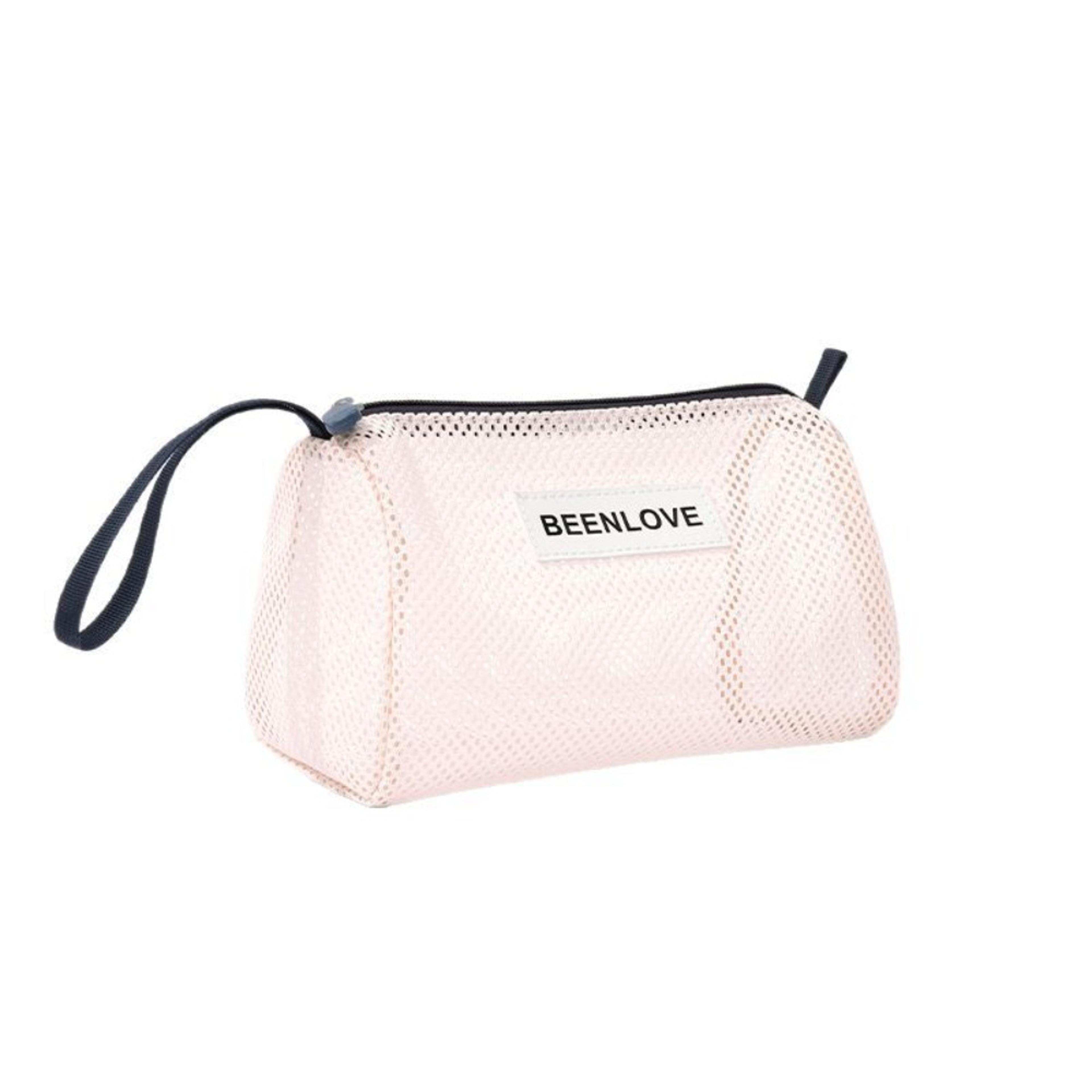 large capacity beach mesh bag lightweight travel toiletry and makeup organizer