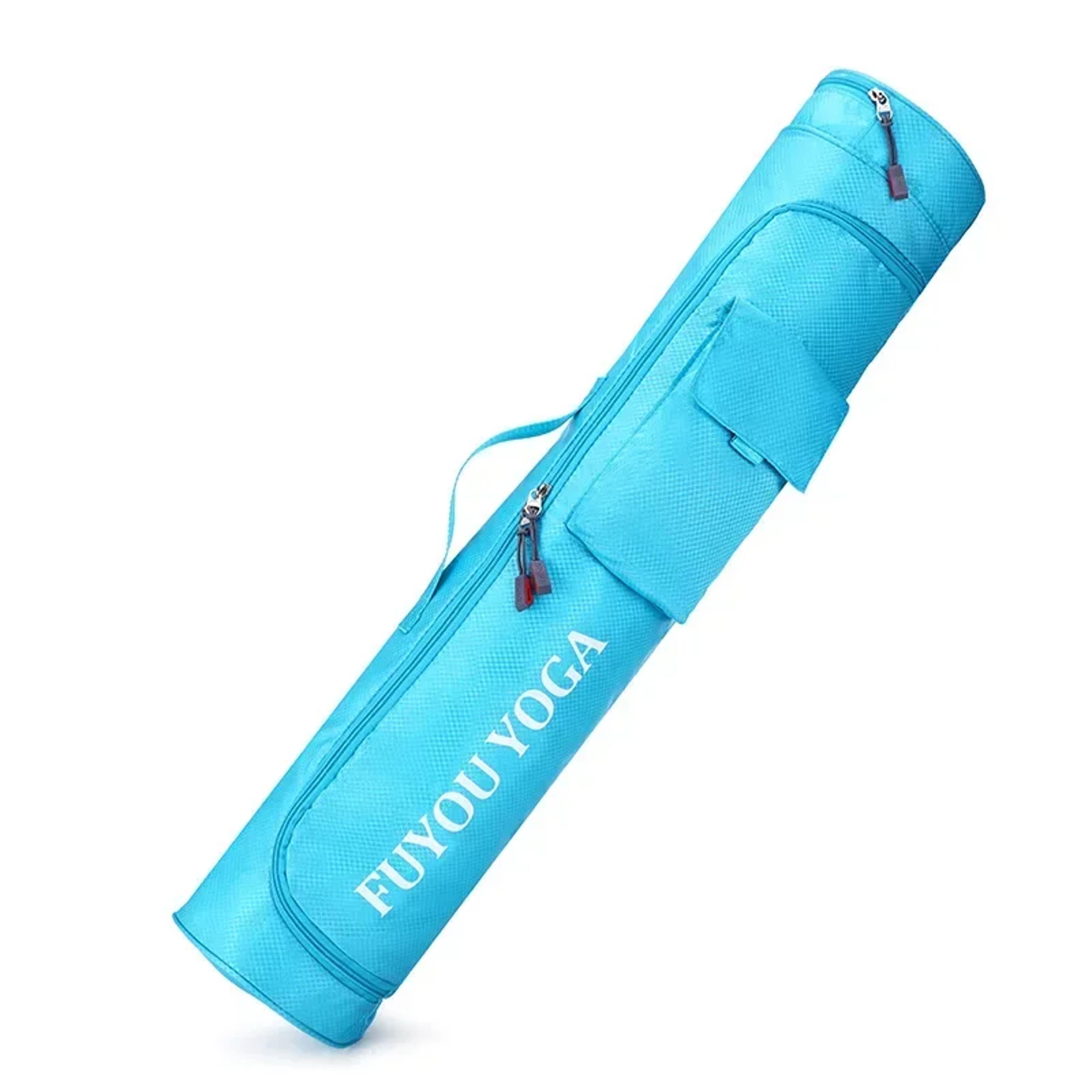 large capacity yoga mat bag with adjustable strap and storage pocket