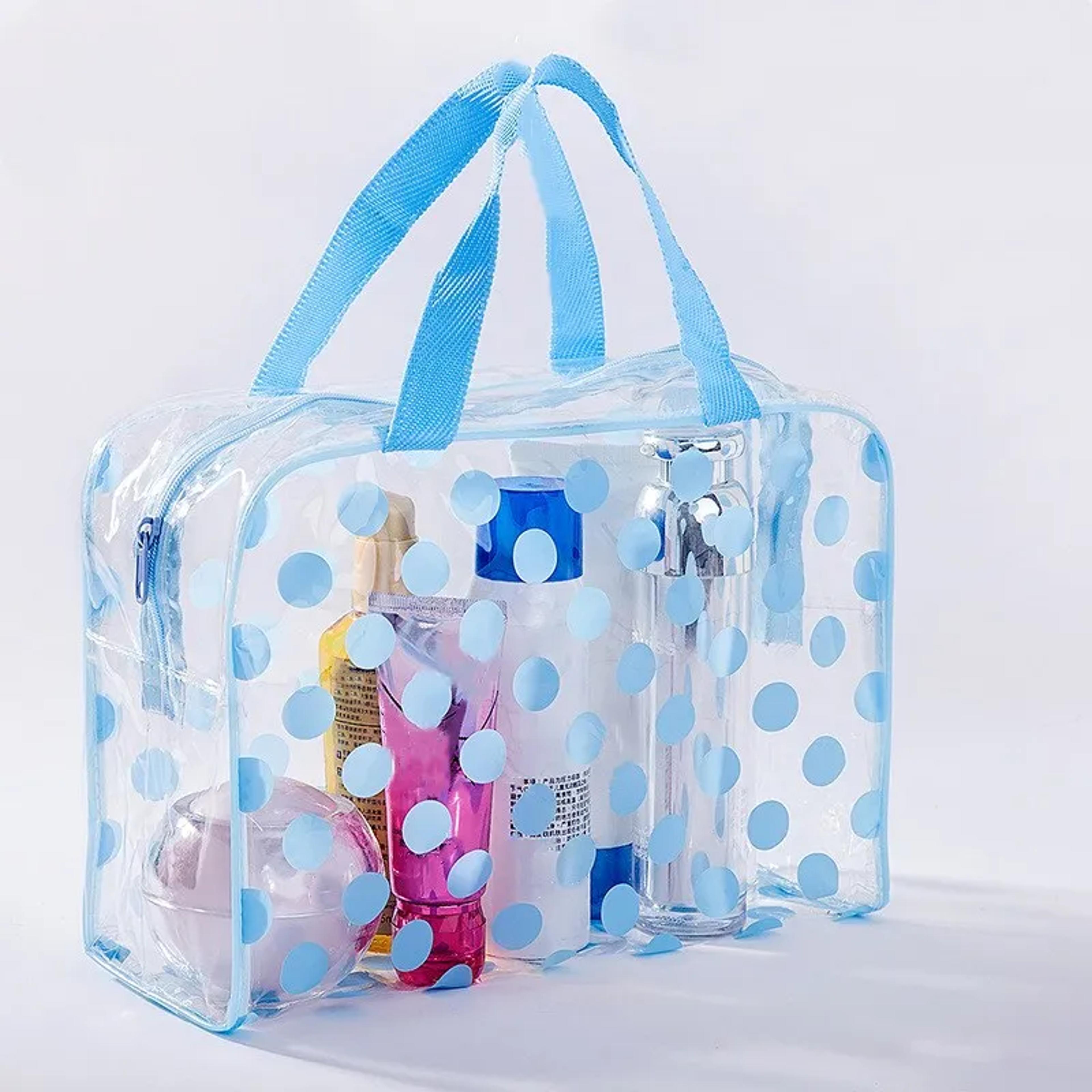 transparent pvc waterproof swim bag for women beach pool travel storage handbag