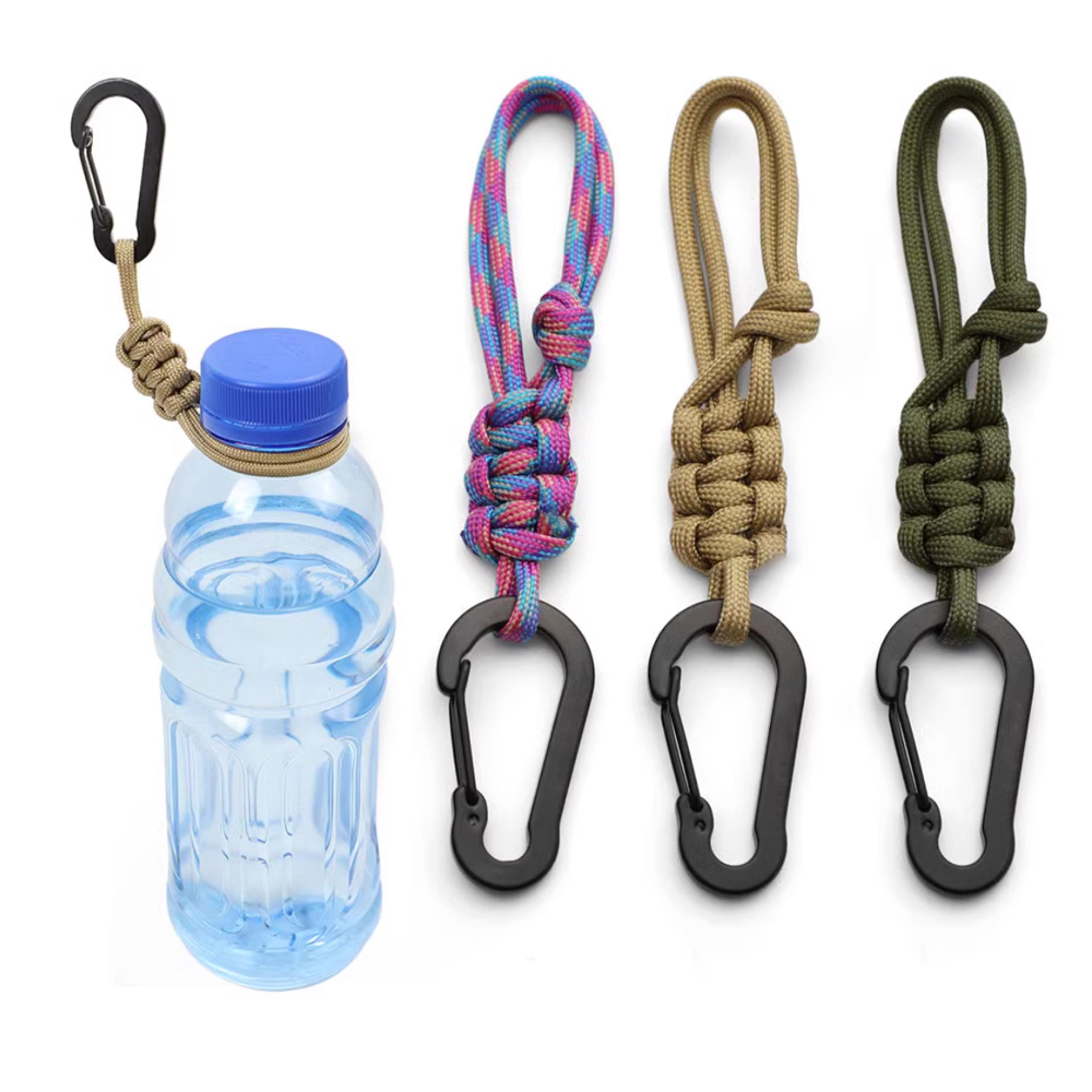 outdoor water bottle holder clip multifunctional paracord bottle buckle keychain