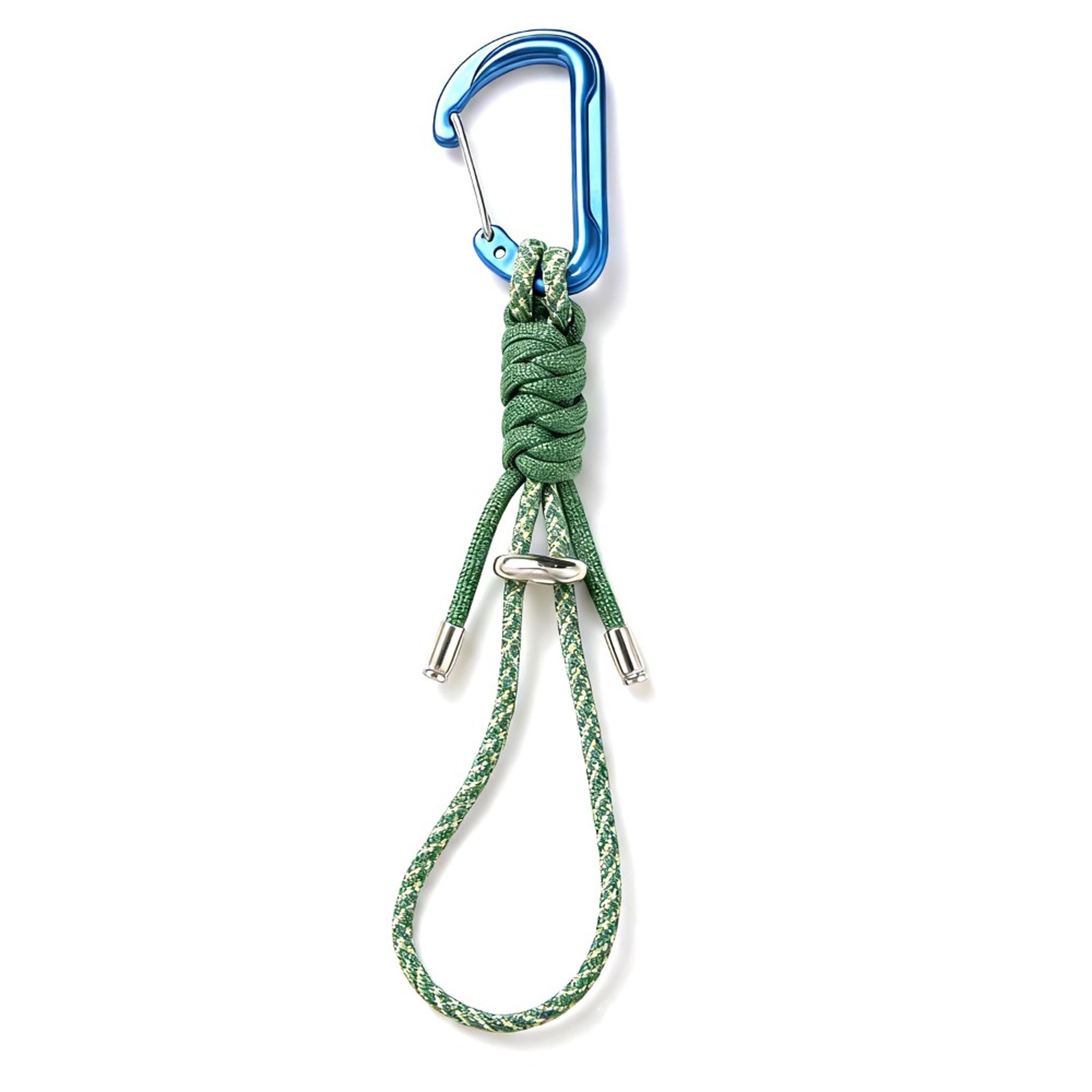 quick release paracord water bottle holder with carabiner clip for hiking and travel