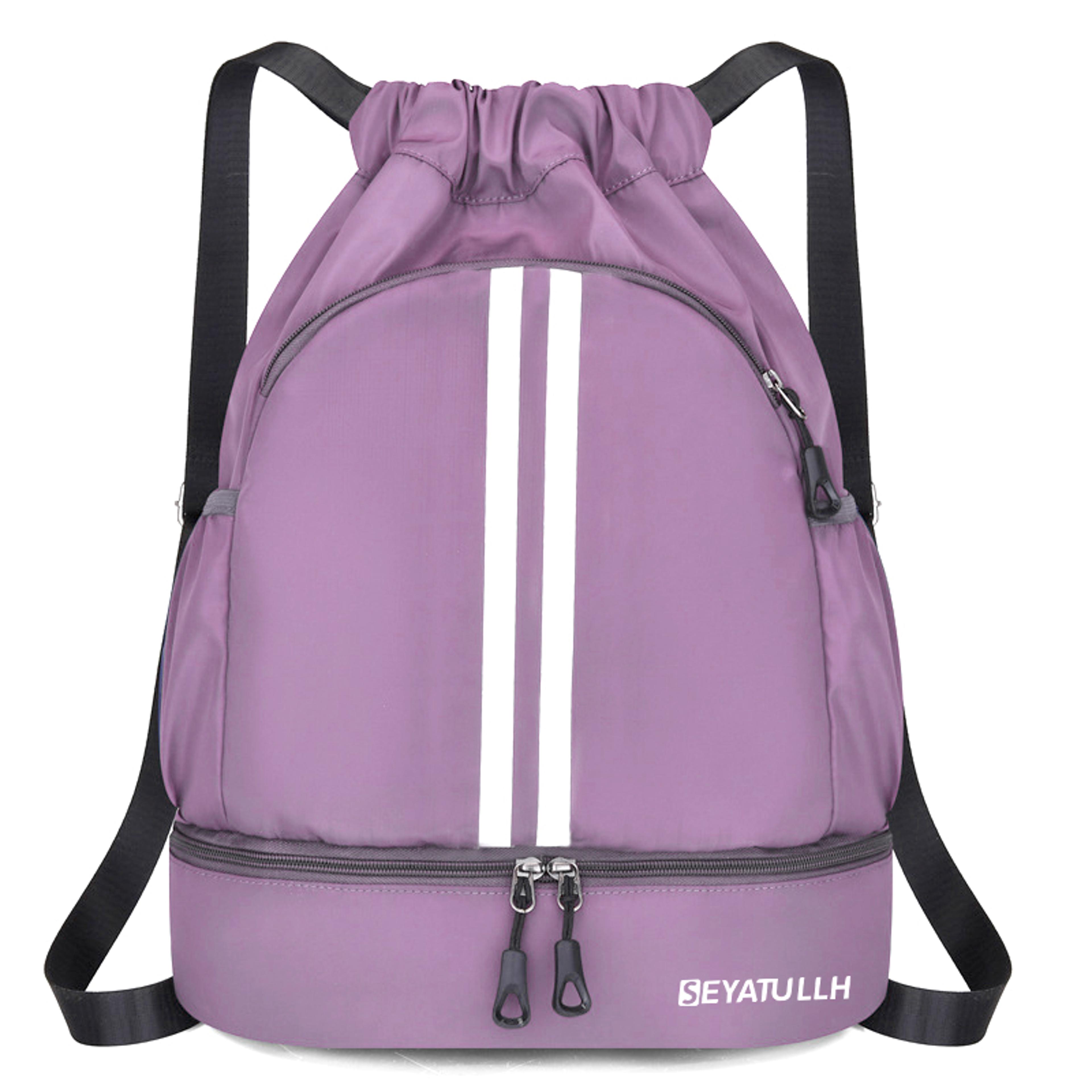 large women gym backpack with shoe compartment sports travel bag