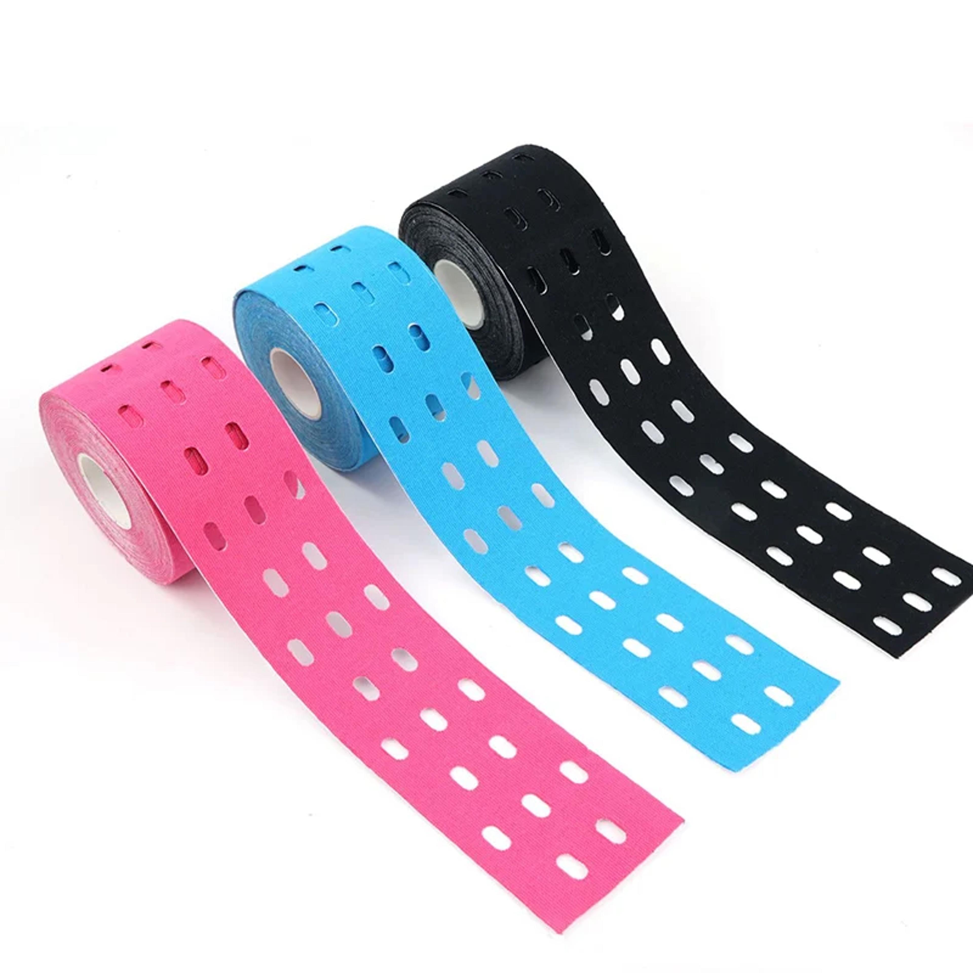 perforated kinesiology tape breathable elastic sports muscle support tape