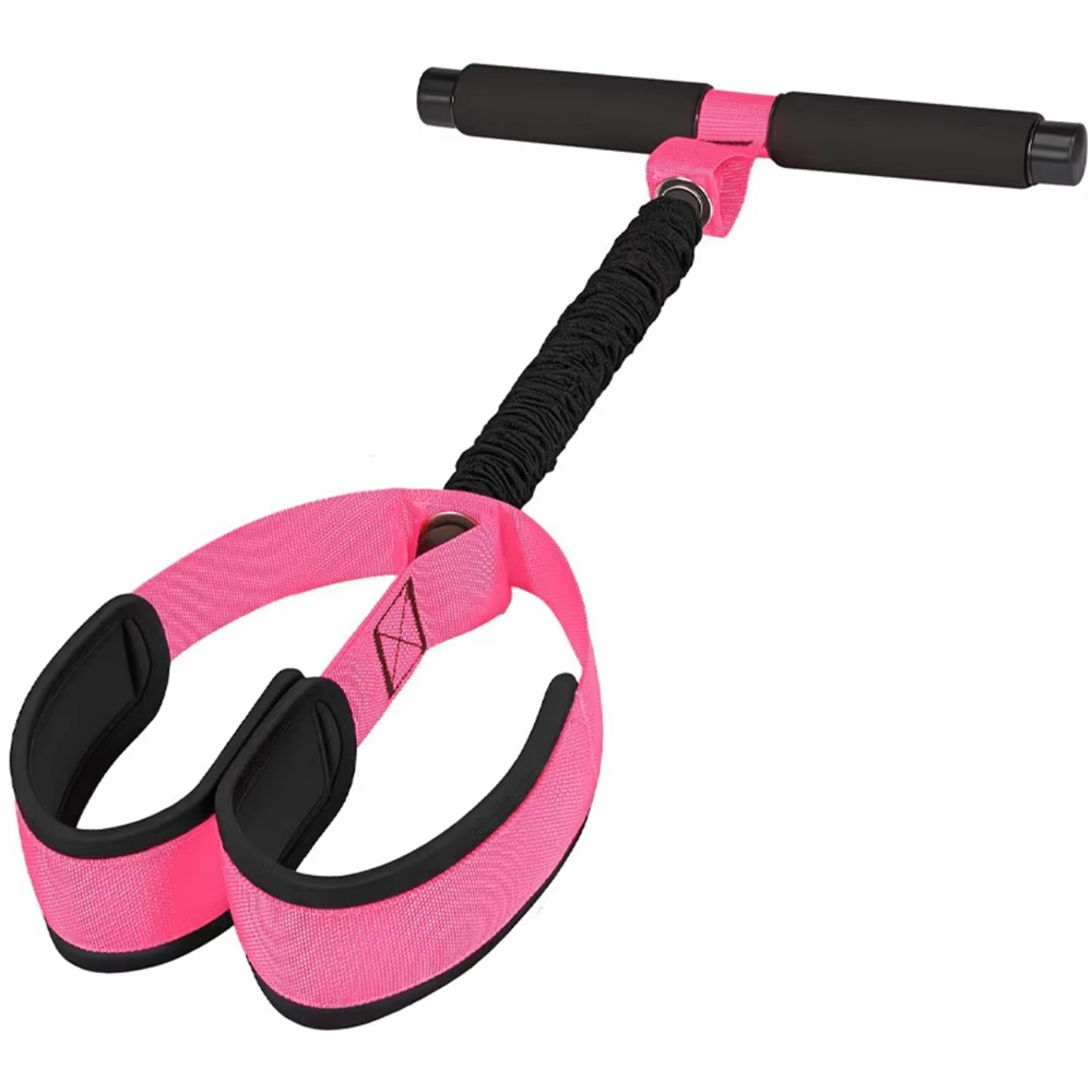 pedal resistance bands set with handles for full body home workout and yoga