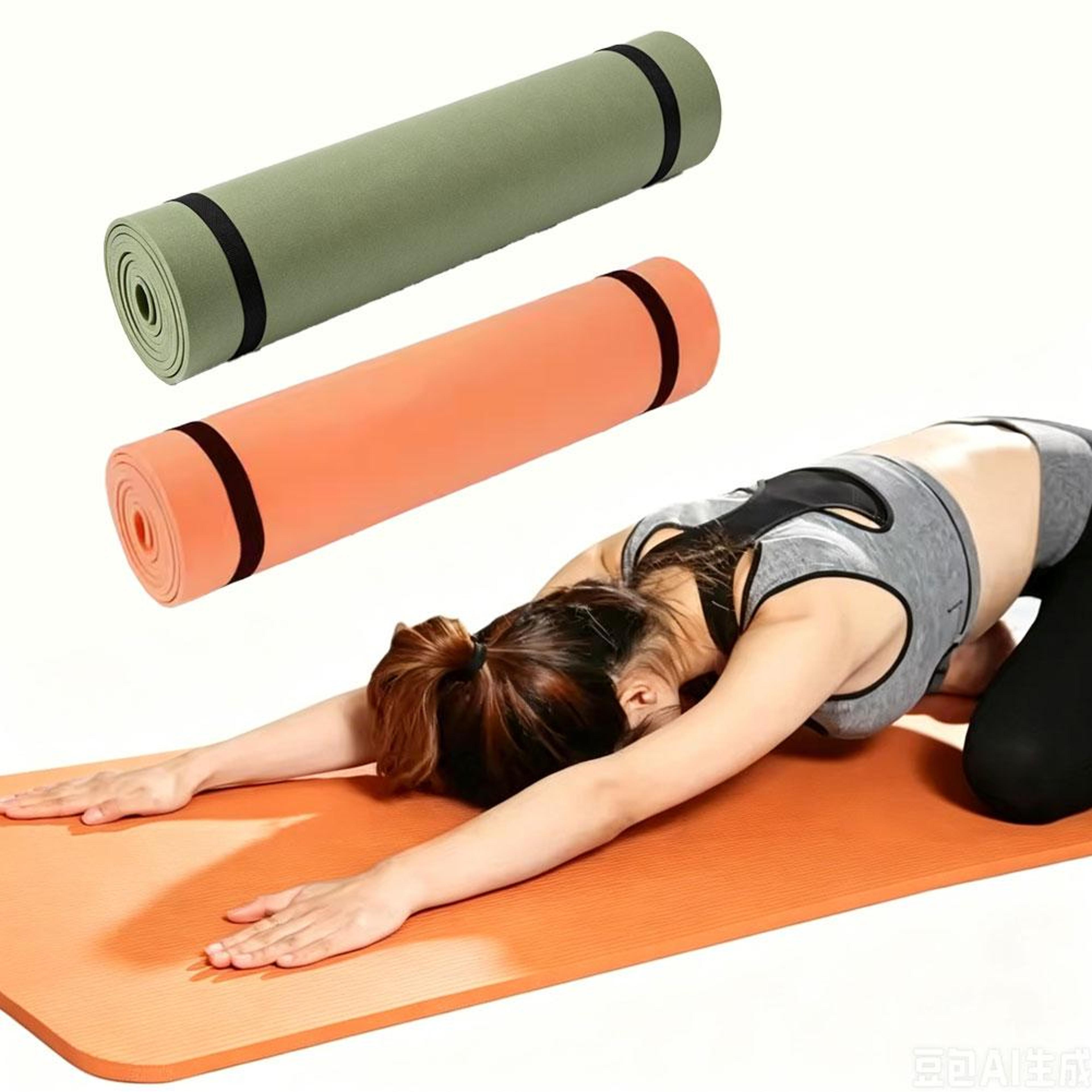 non slip yoga mat lightweight foldable exercise mat