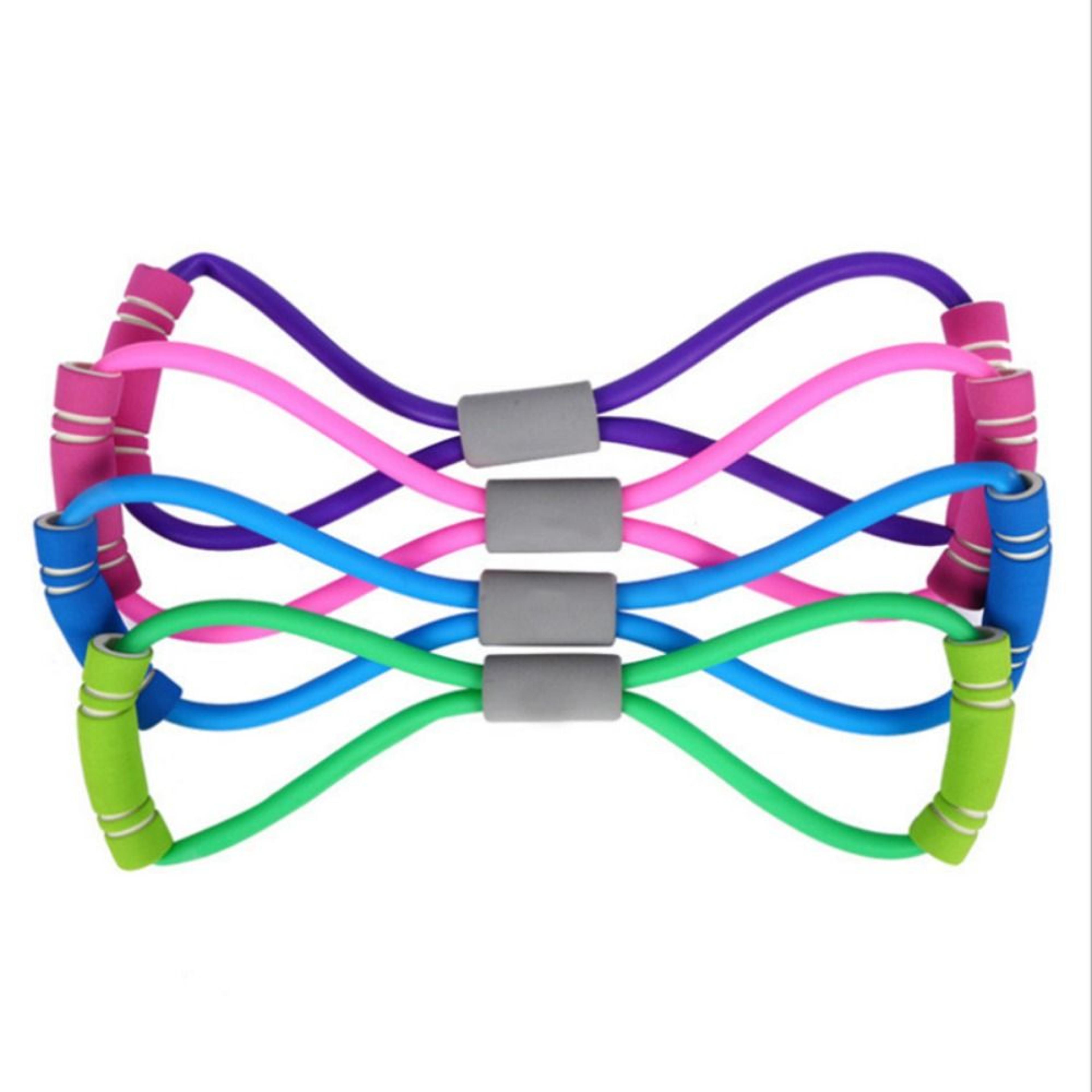 figure resistance band chest expander for yoga stretching and home fitness