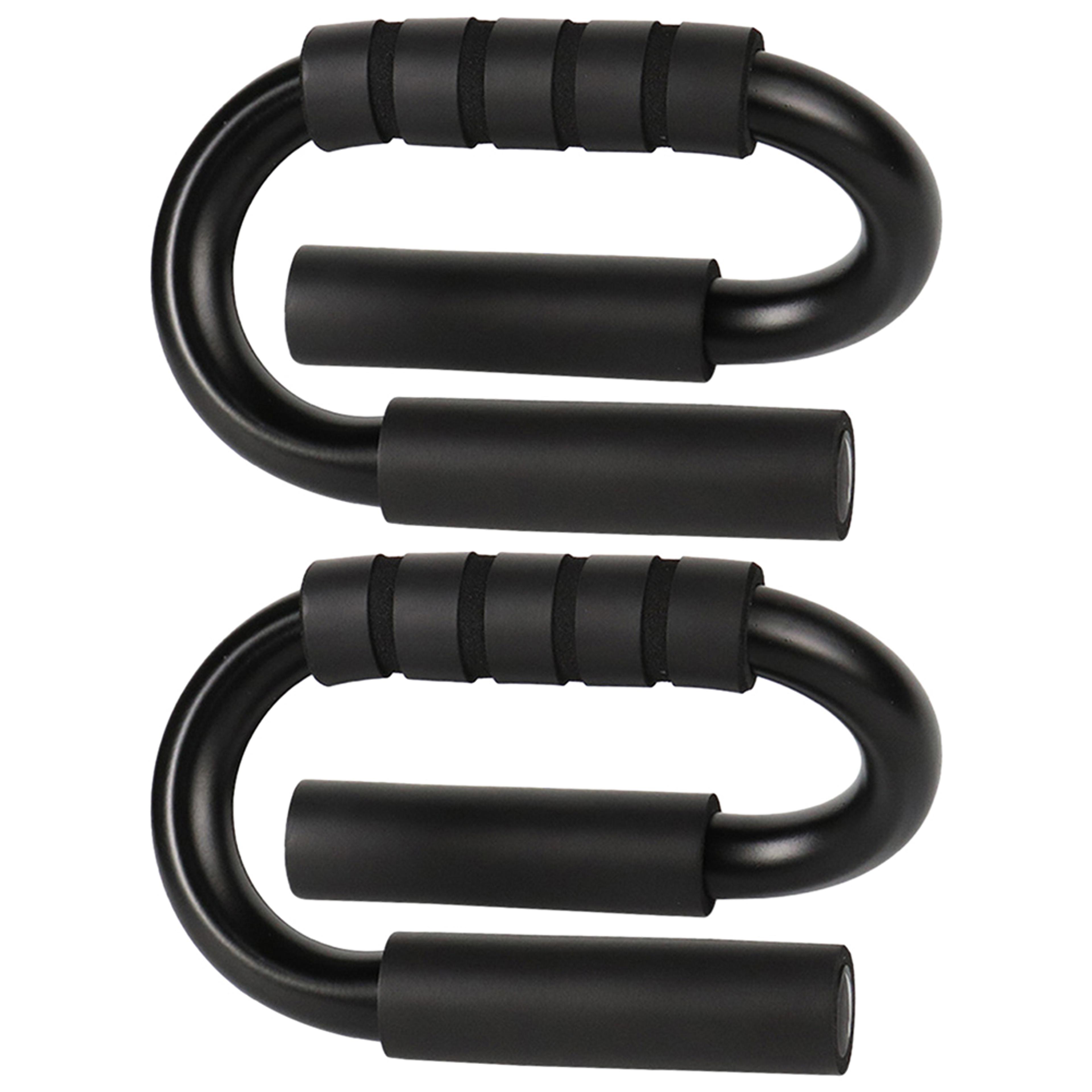 s shape push up bars with foam grip anti slip home chest workout stands