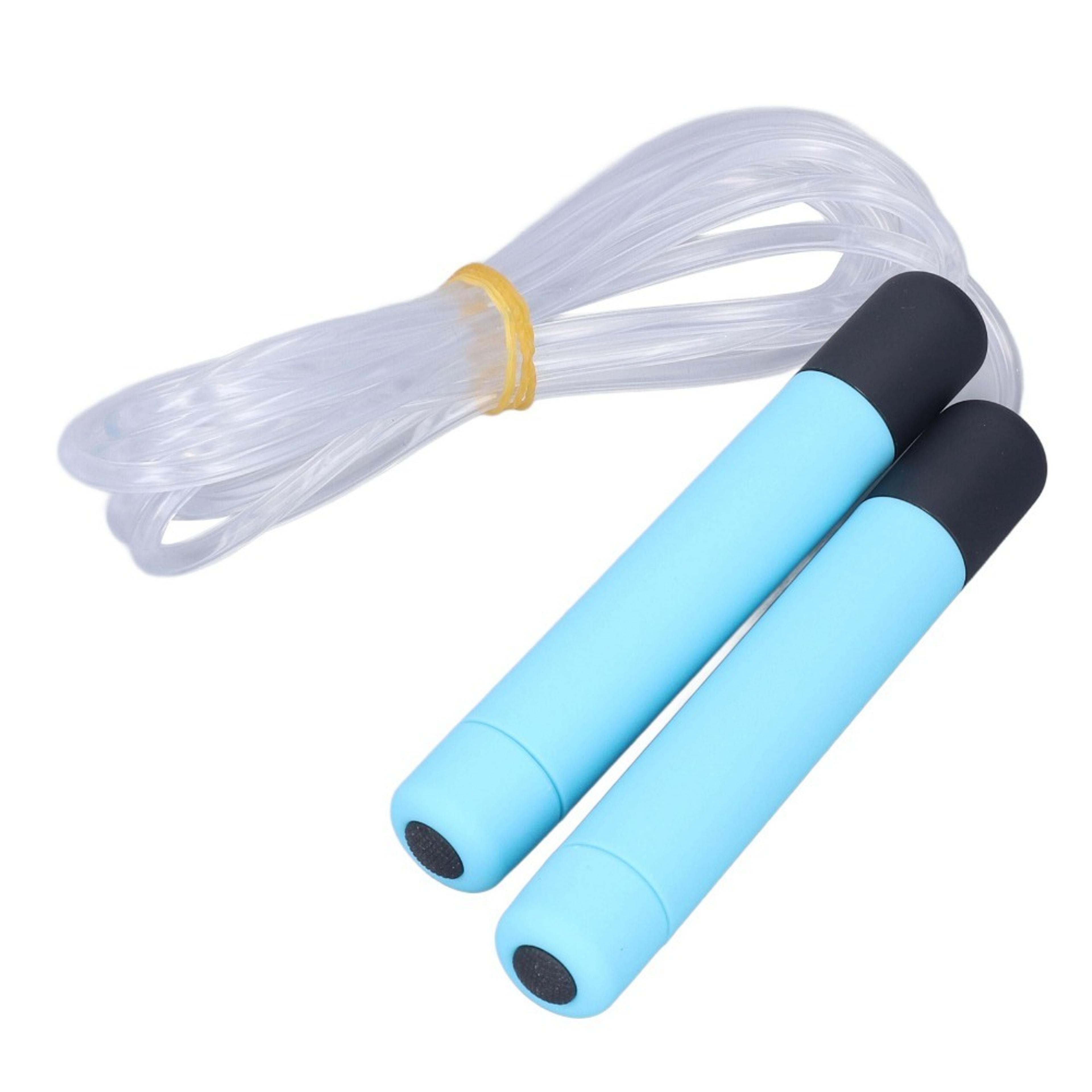 blue luminous jump rope 280cm exercise skipping rope for home workout