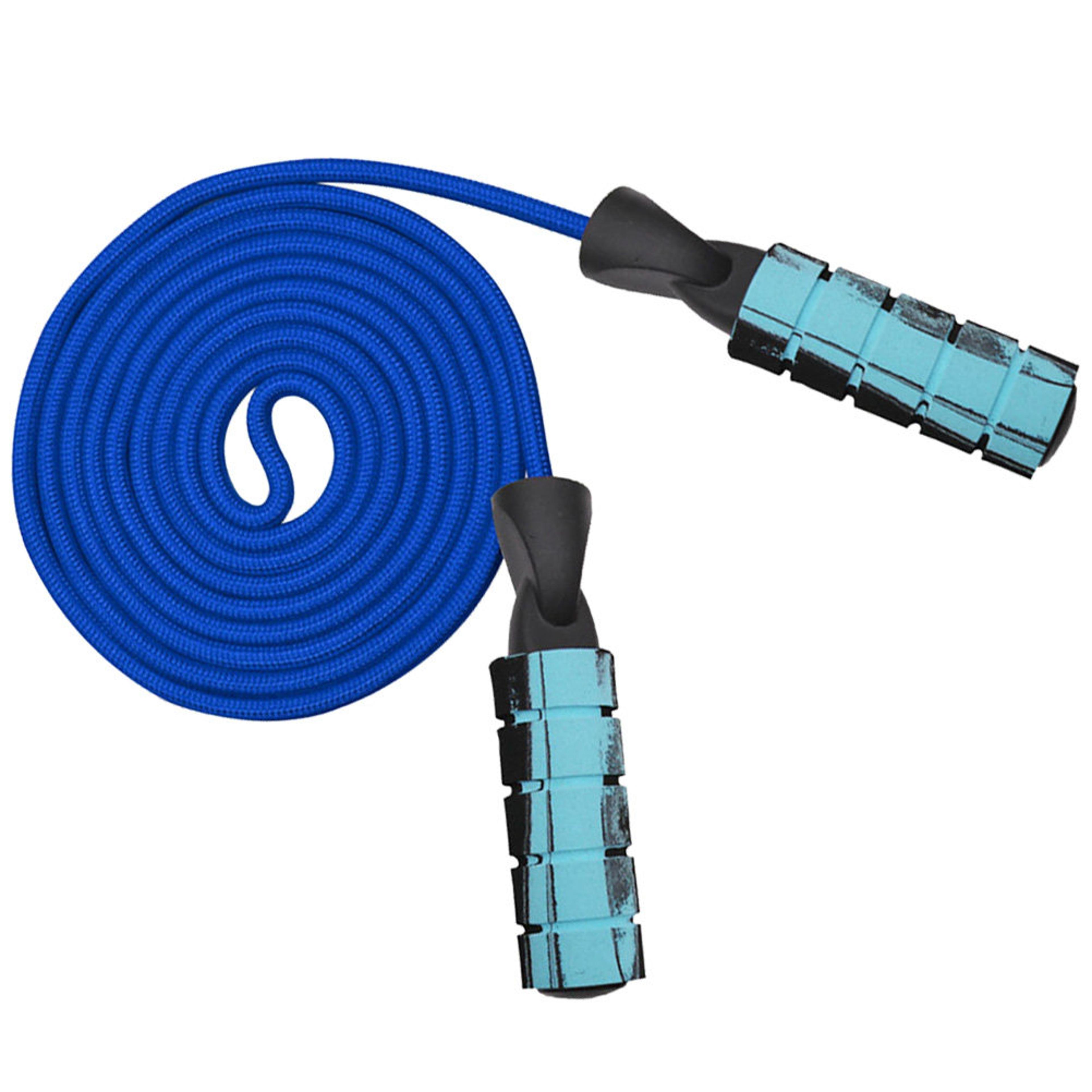 weighted jump rope with duplex bearings for fitness cardio and gym training