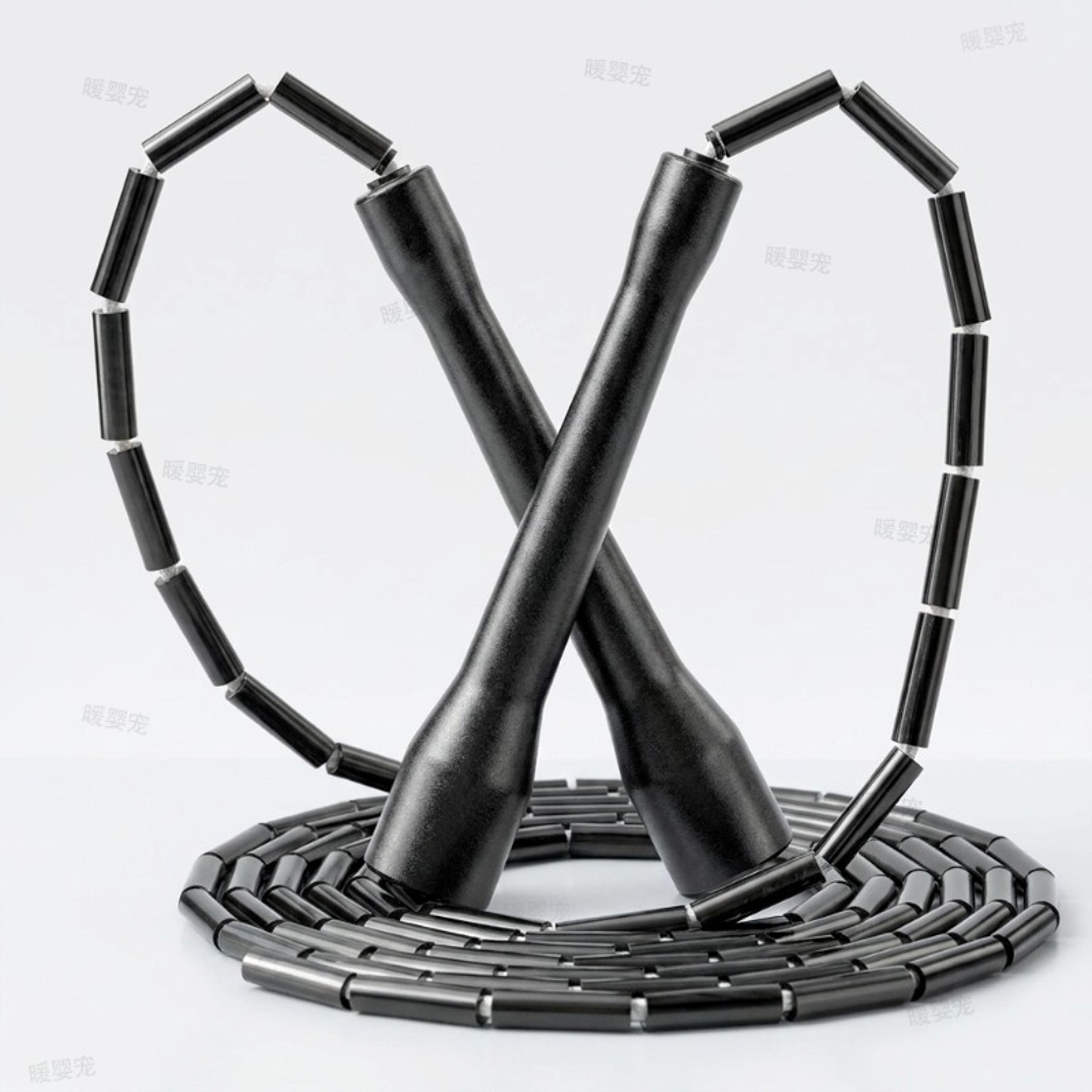 beaded jump rope segmented fitness skipping rope for cardio training and exercise