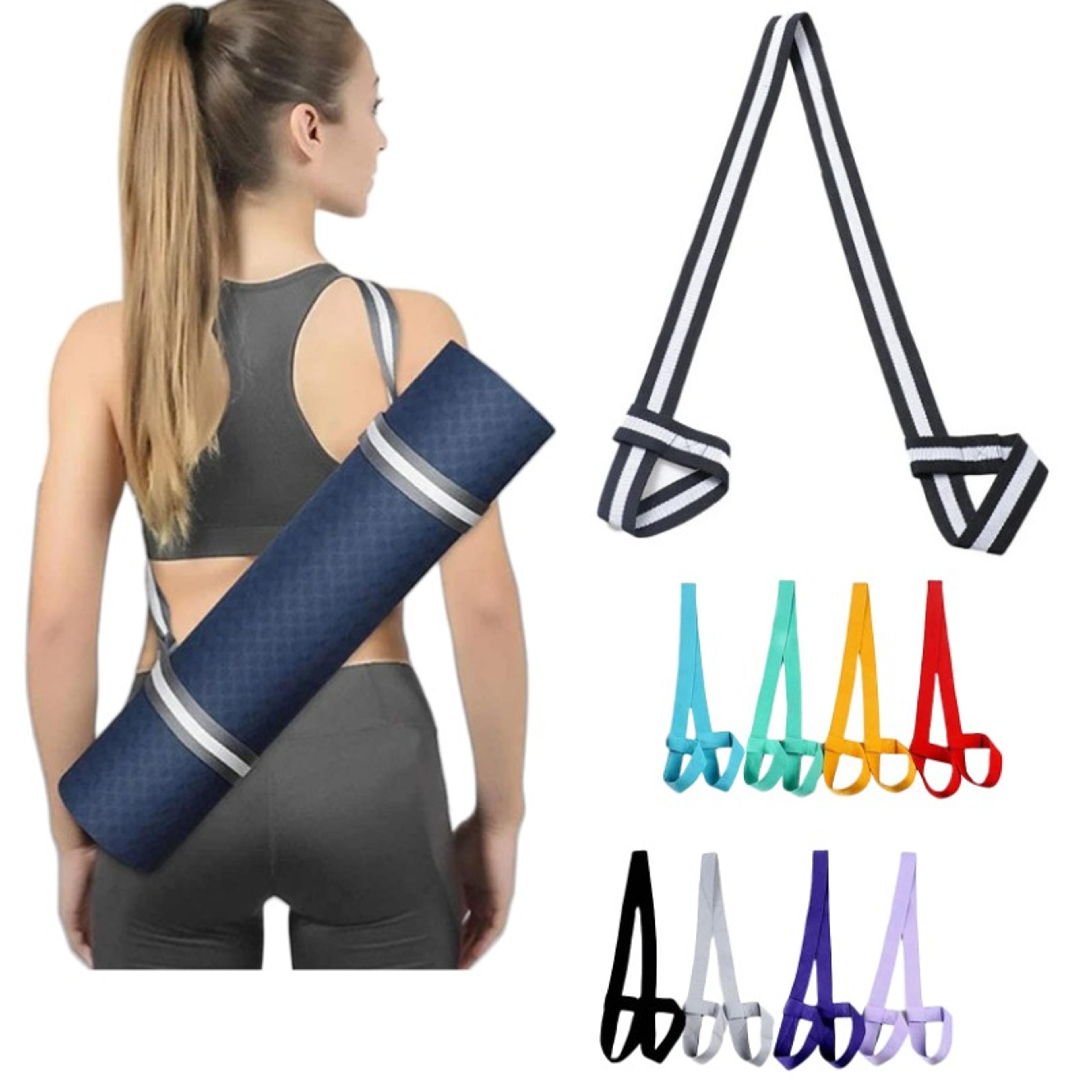 adjustable yoga mat carry strap houlder sling and stretching belt