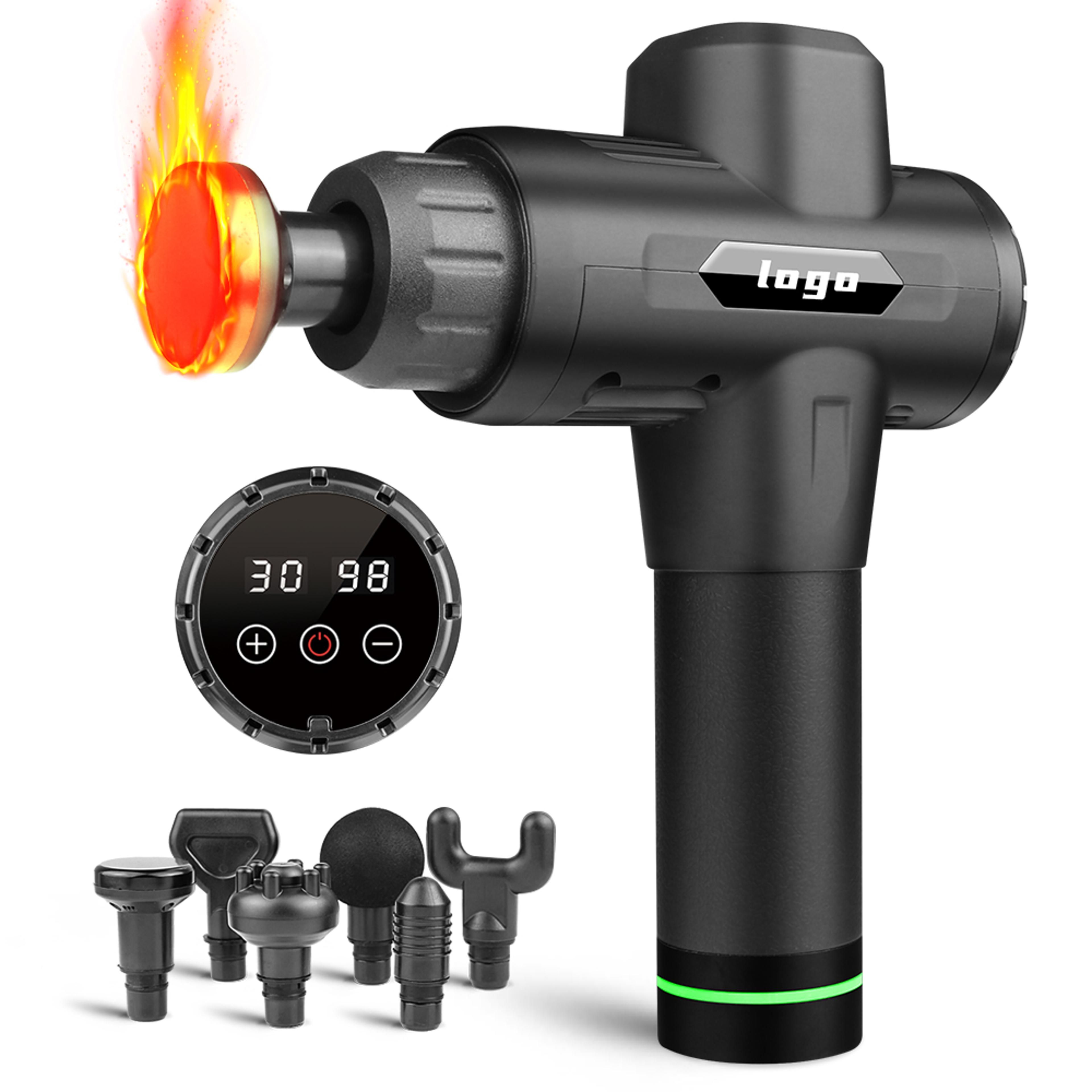 heated deep tissue massage gun speed muscle recovery massager