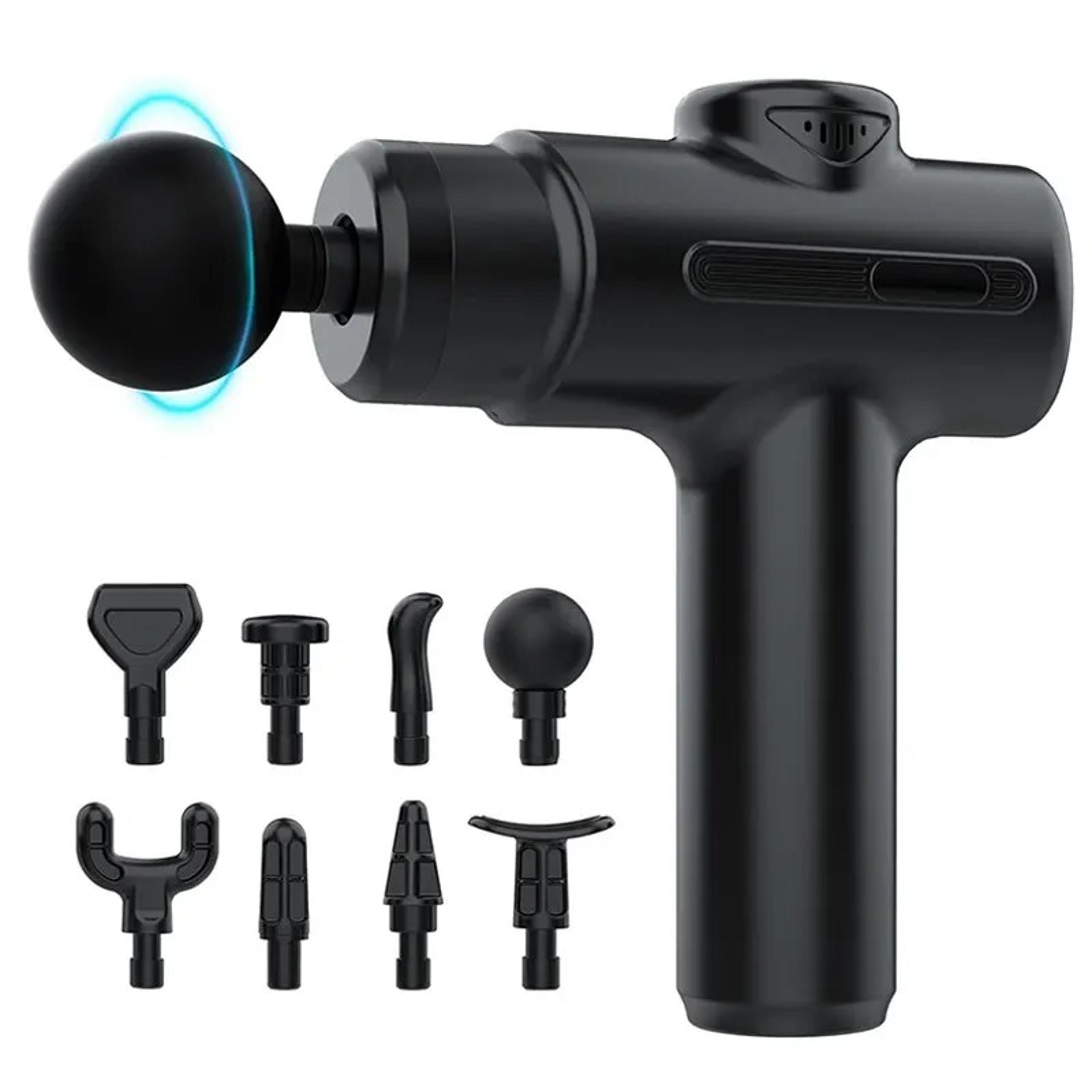 deep tissue massage gun with heads portable full body muscle massager
