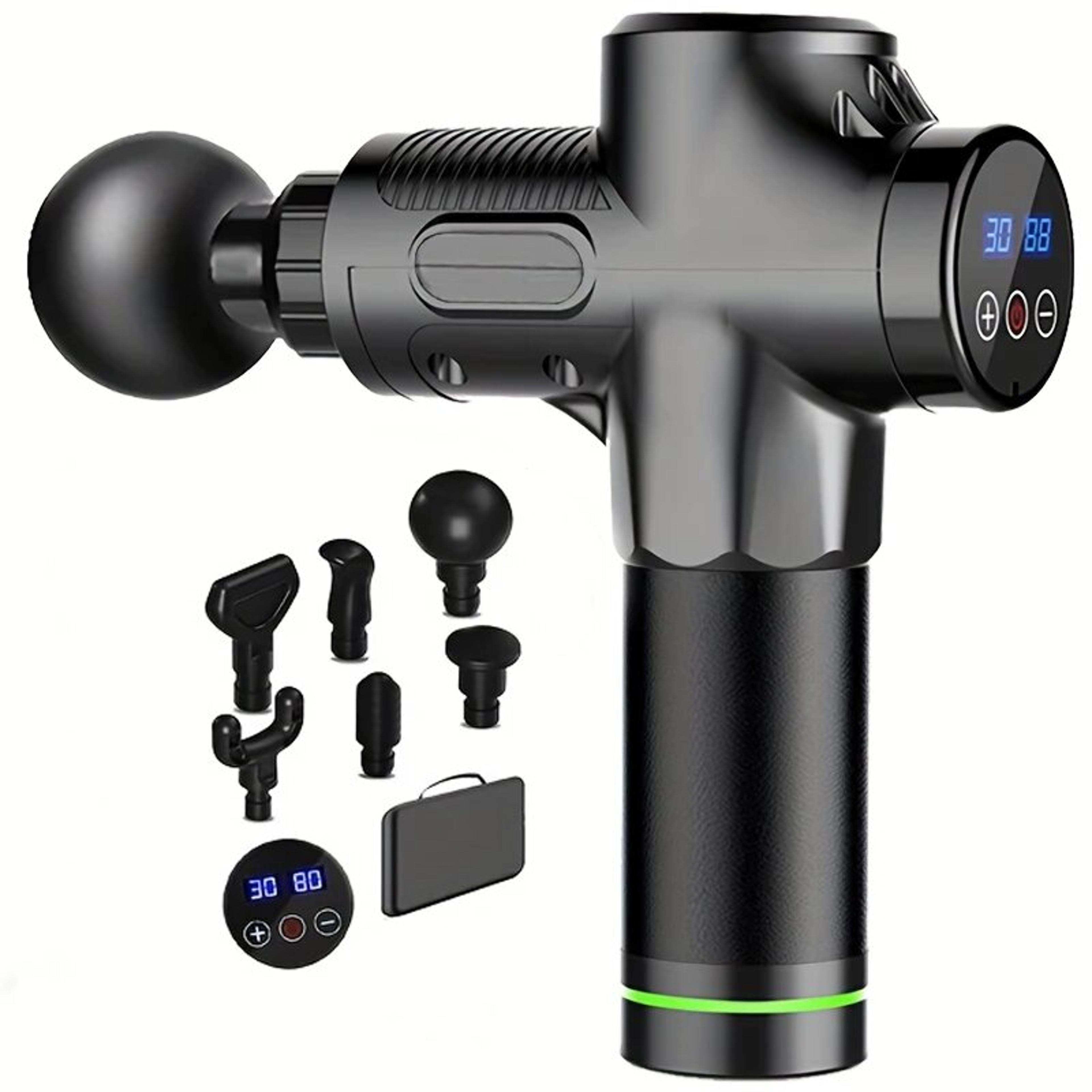 portable deep tissue massage gun for muscle recovery neck back and body relaxation