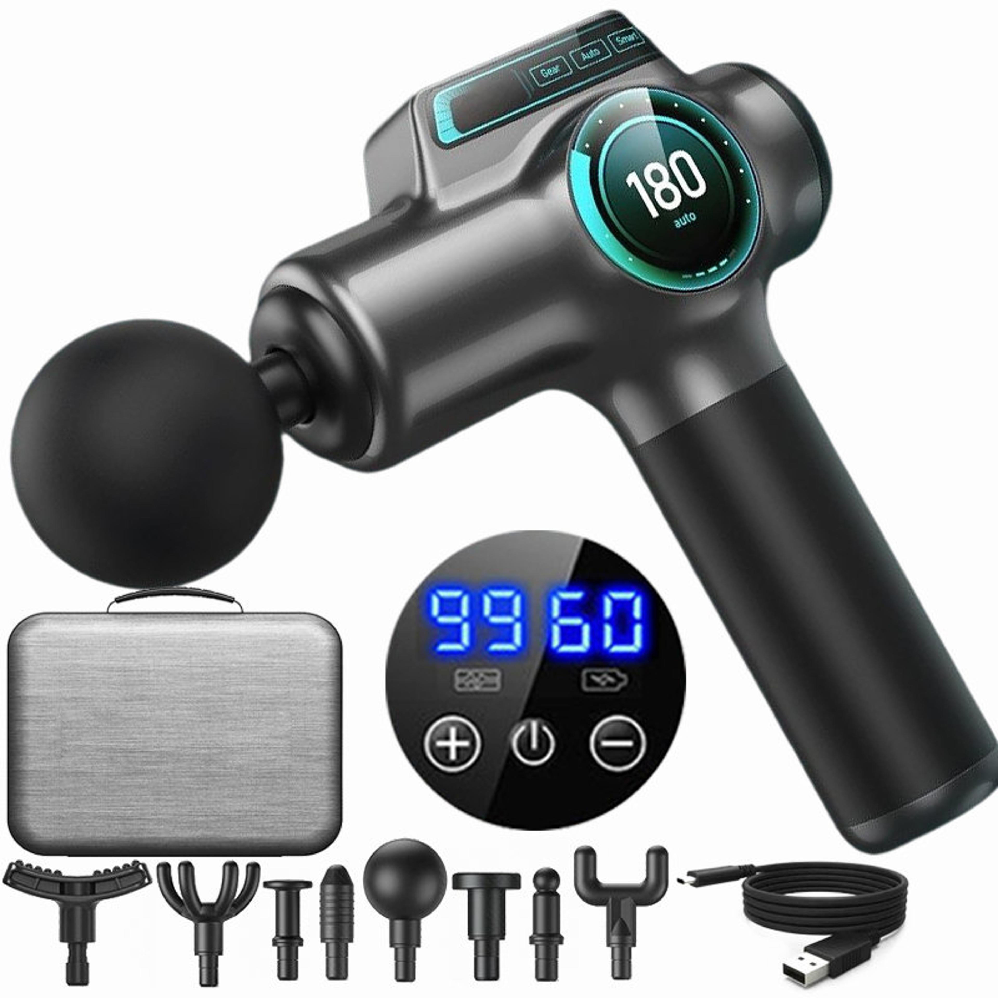 deep tissue massage gun with heads for muscle recovery