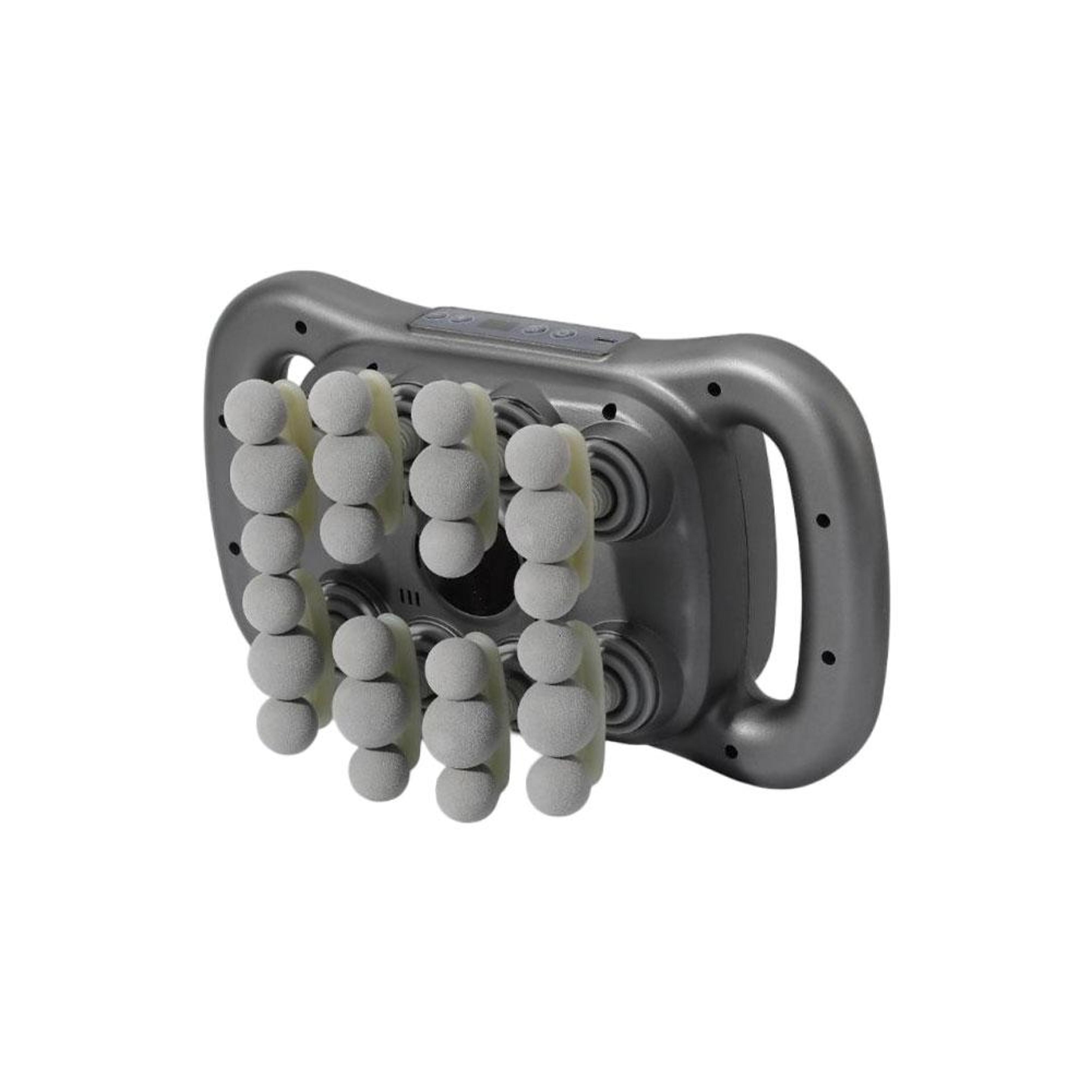 multi head deep tissue massage gun with red light for full body muscle relaxation
