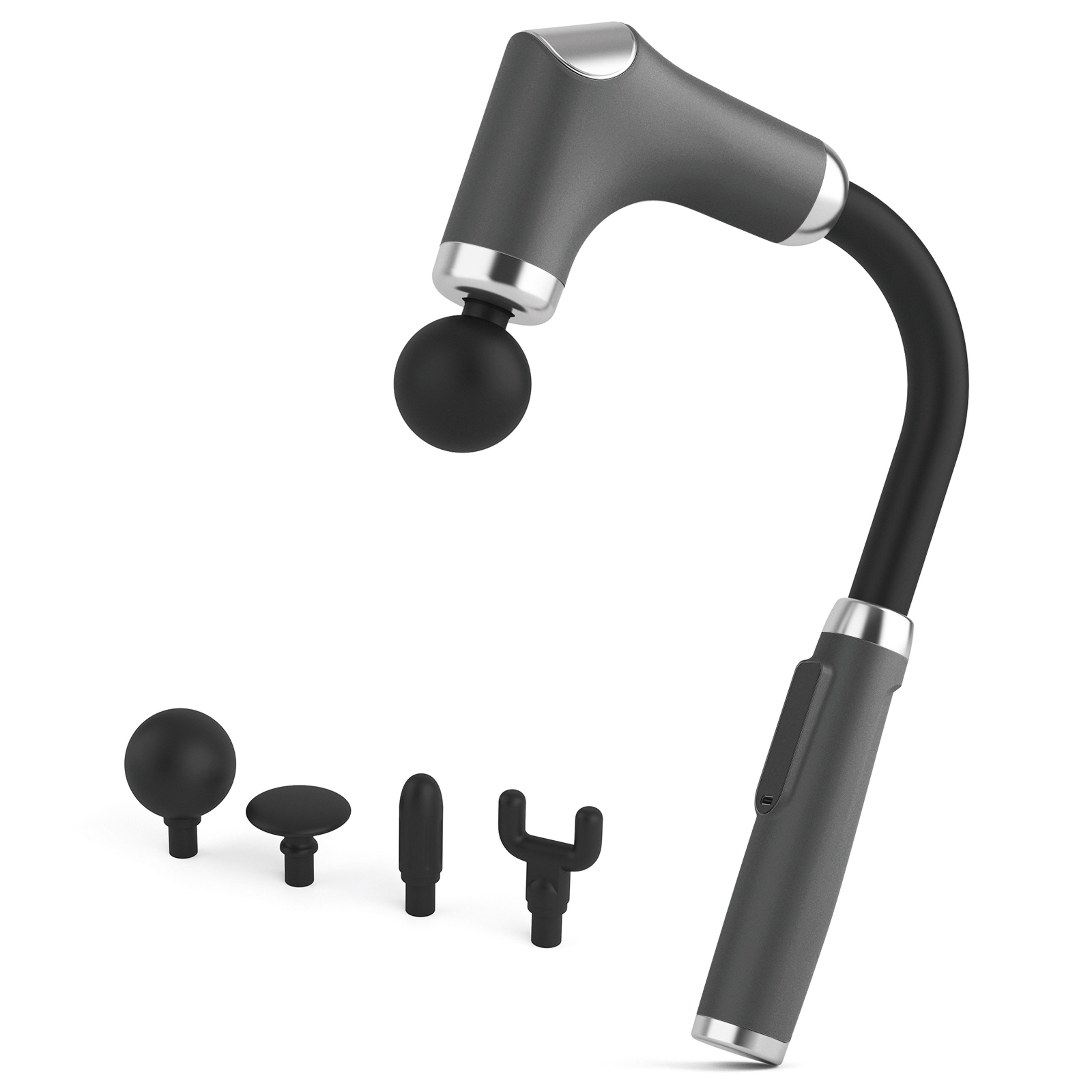 long handle deep tissue massage gun for back neck shoulders and full body muscle relaxation