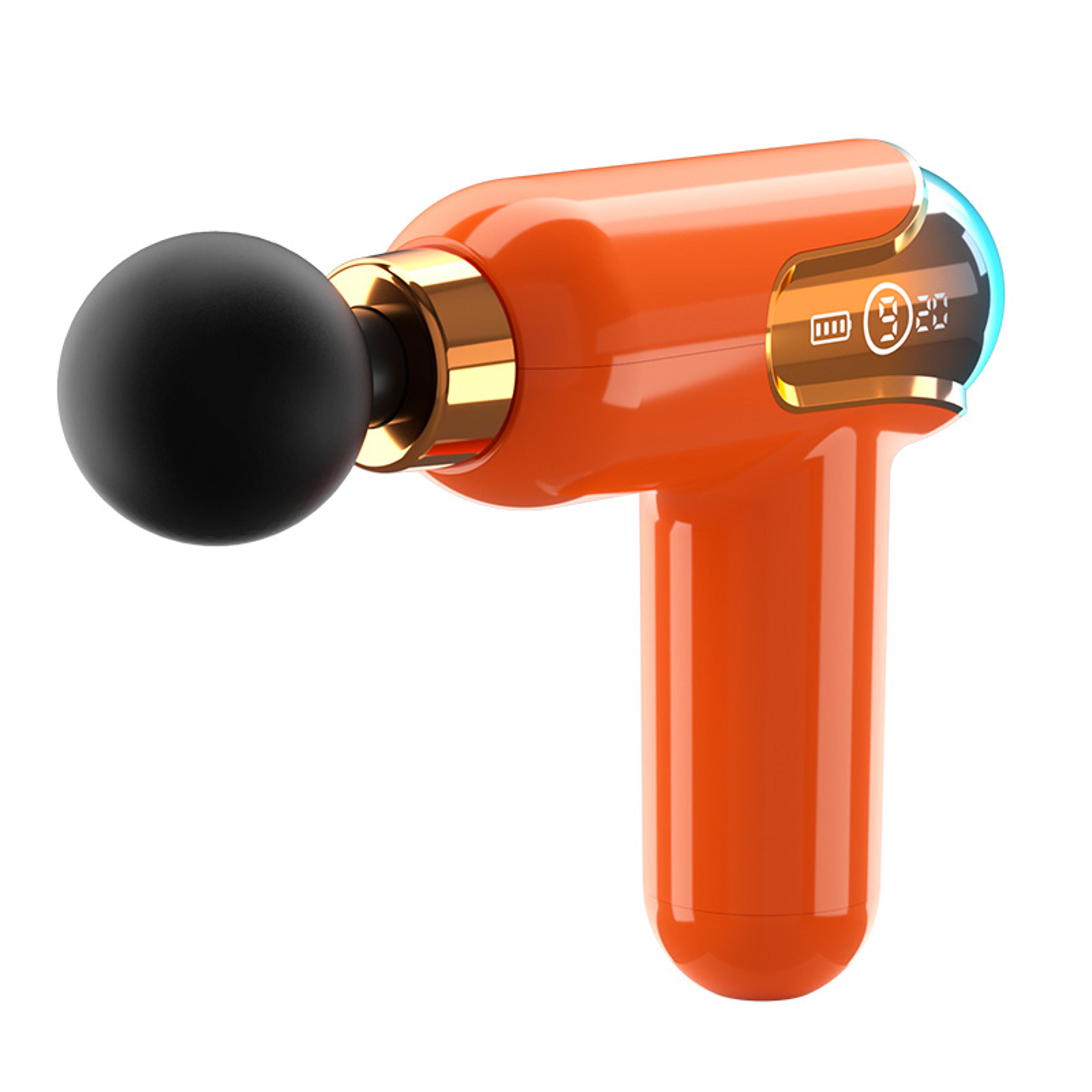 lcd deep tissue massage gun with massage heads and minute timer