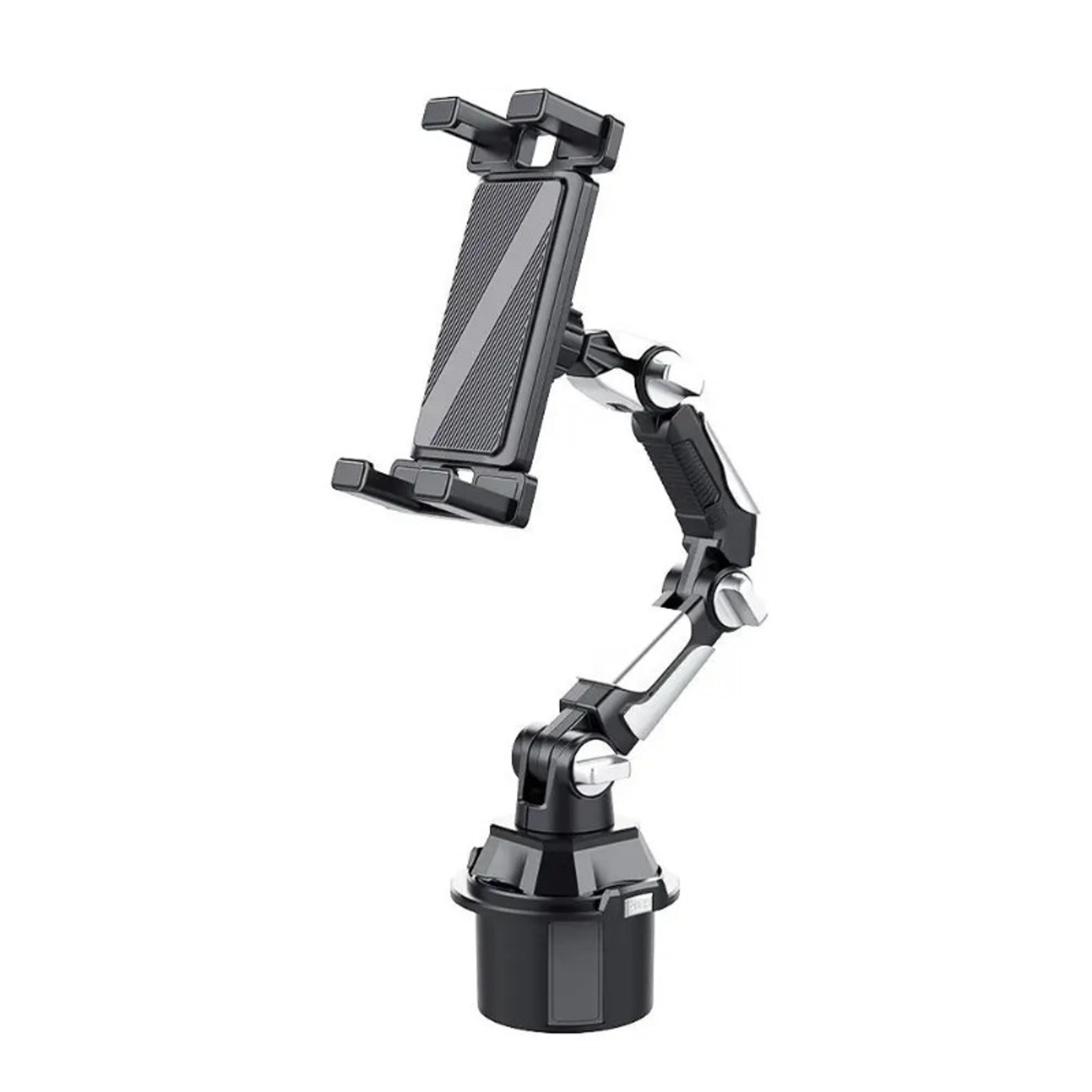 universal car cup holder tablet mount with adjustable long arm and rotation
