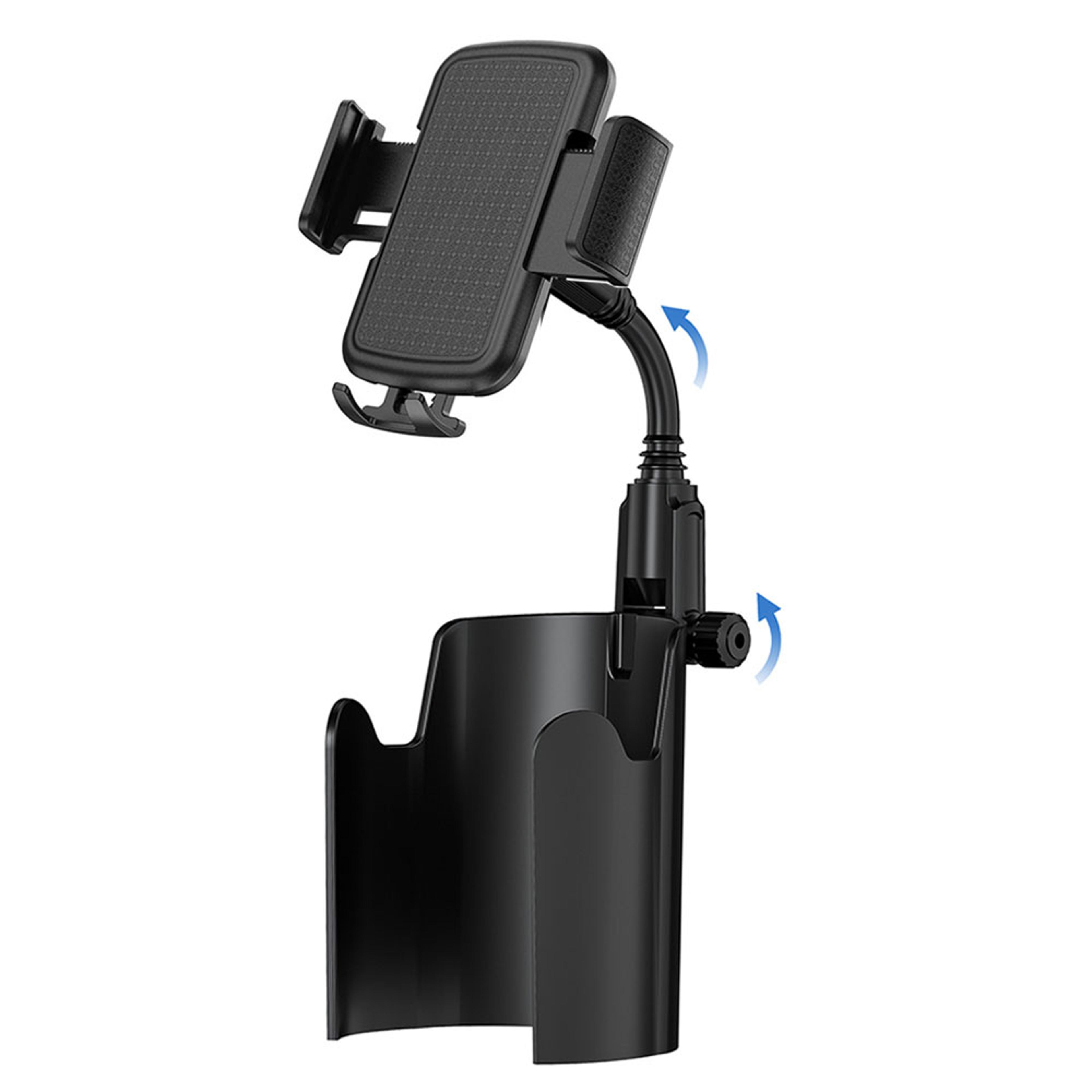 universal car cup holder phone mount adjustable long neck phone holder
