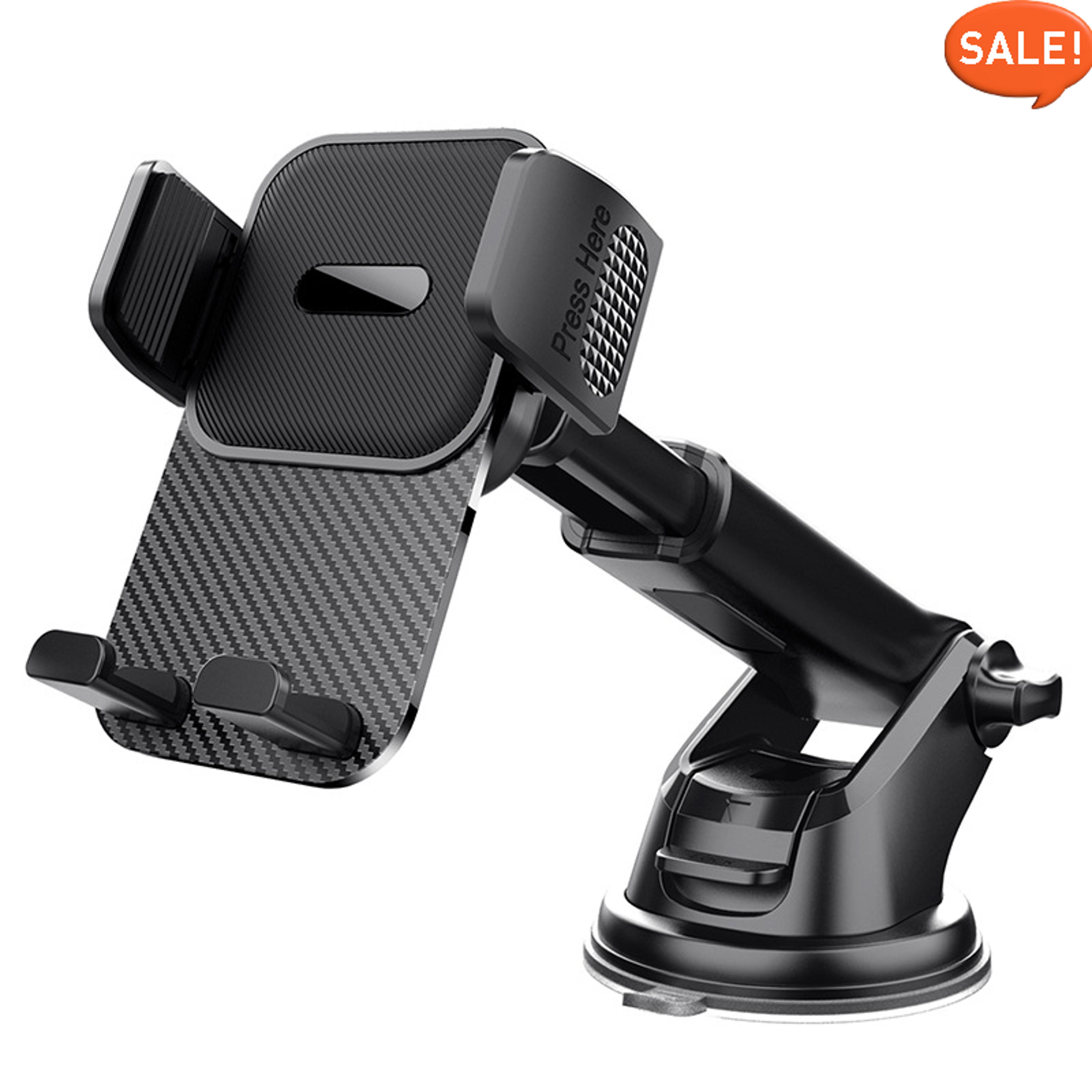 universal car phone holder dashboard windshield mount with adjustable grips