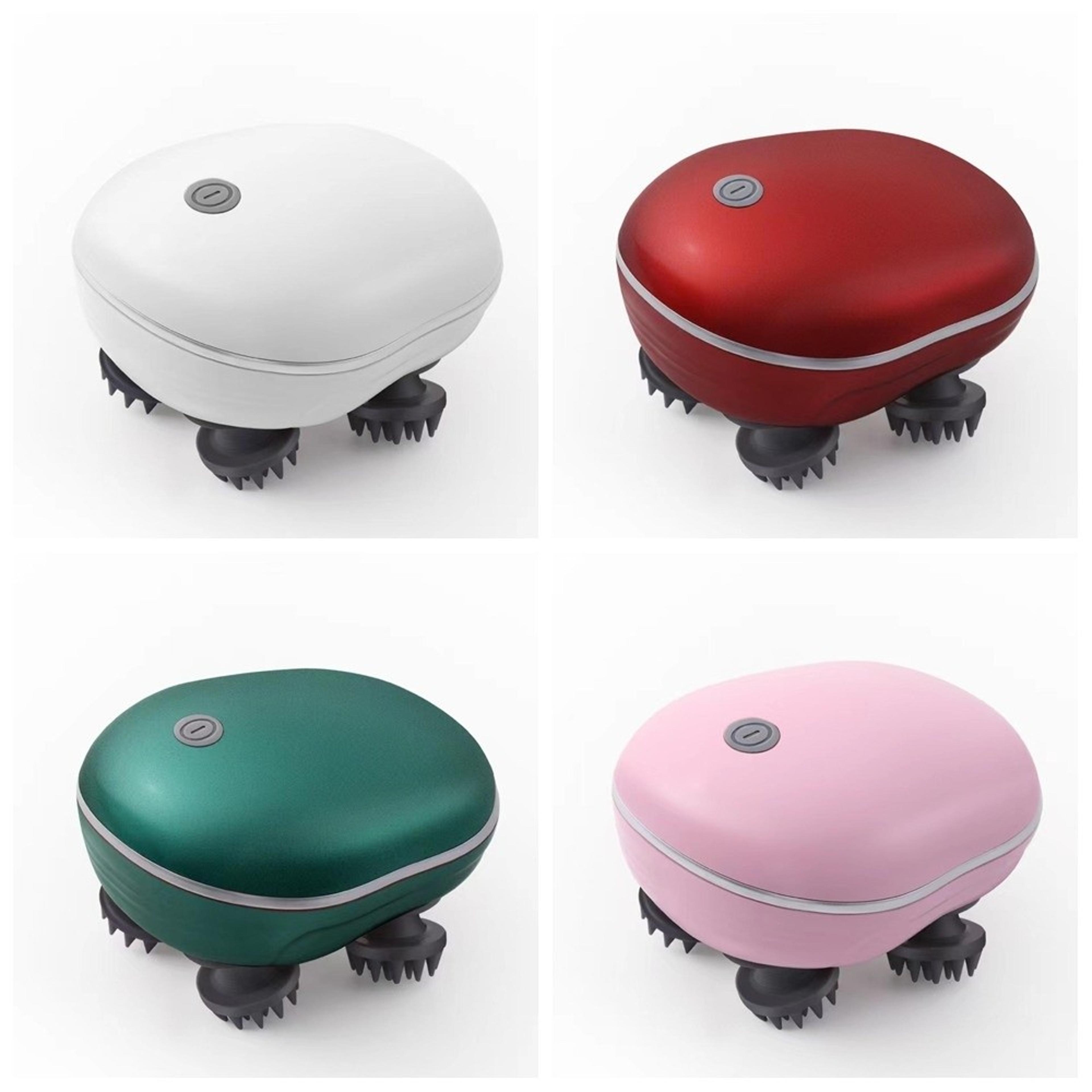 portable electric scalp massager rechargeable kneading head massager for relaxation