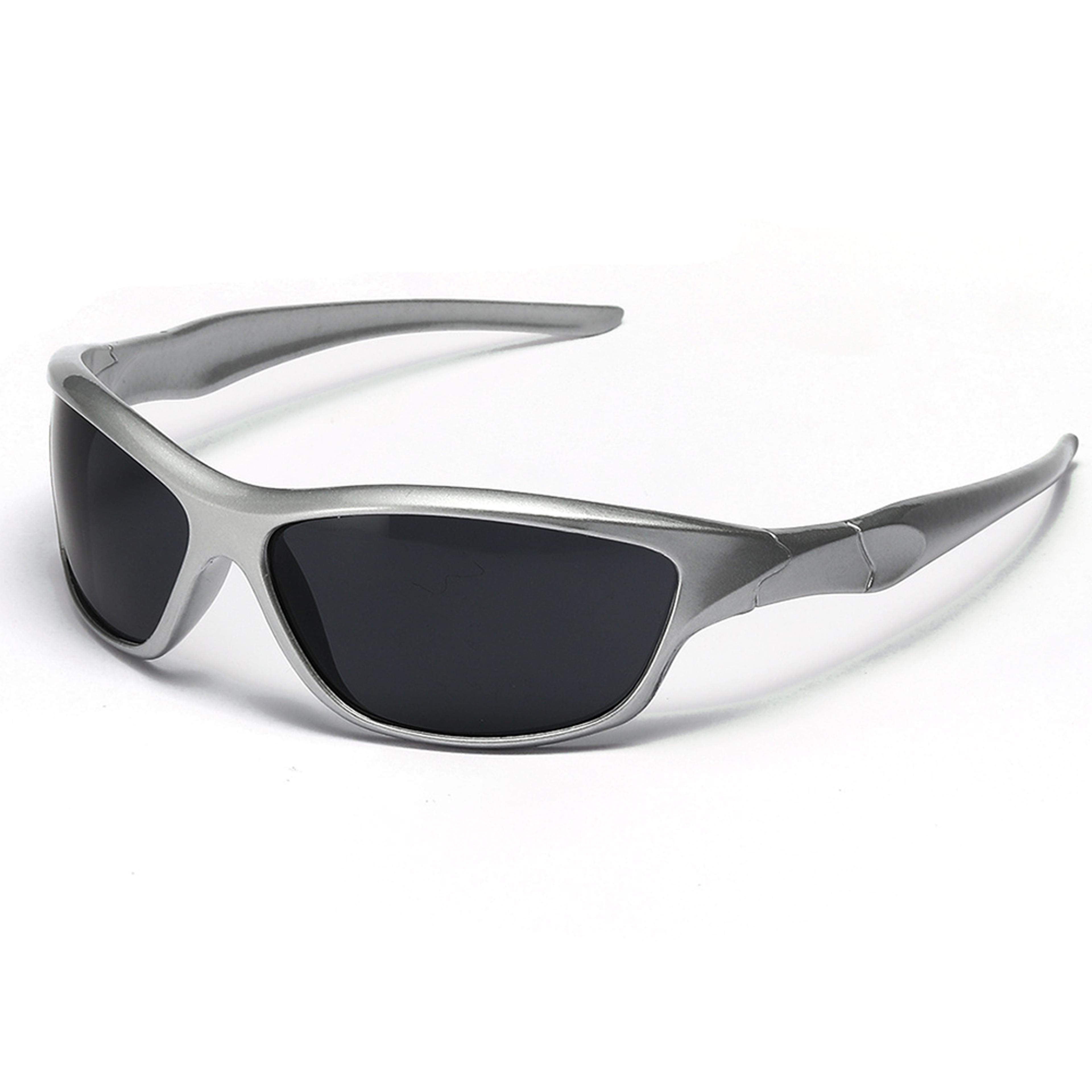 silver sunglasses wraparound sports shades for men and women