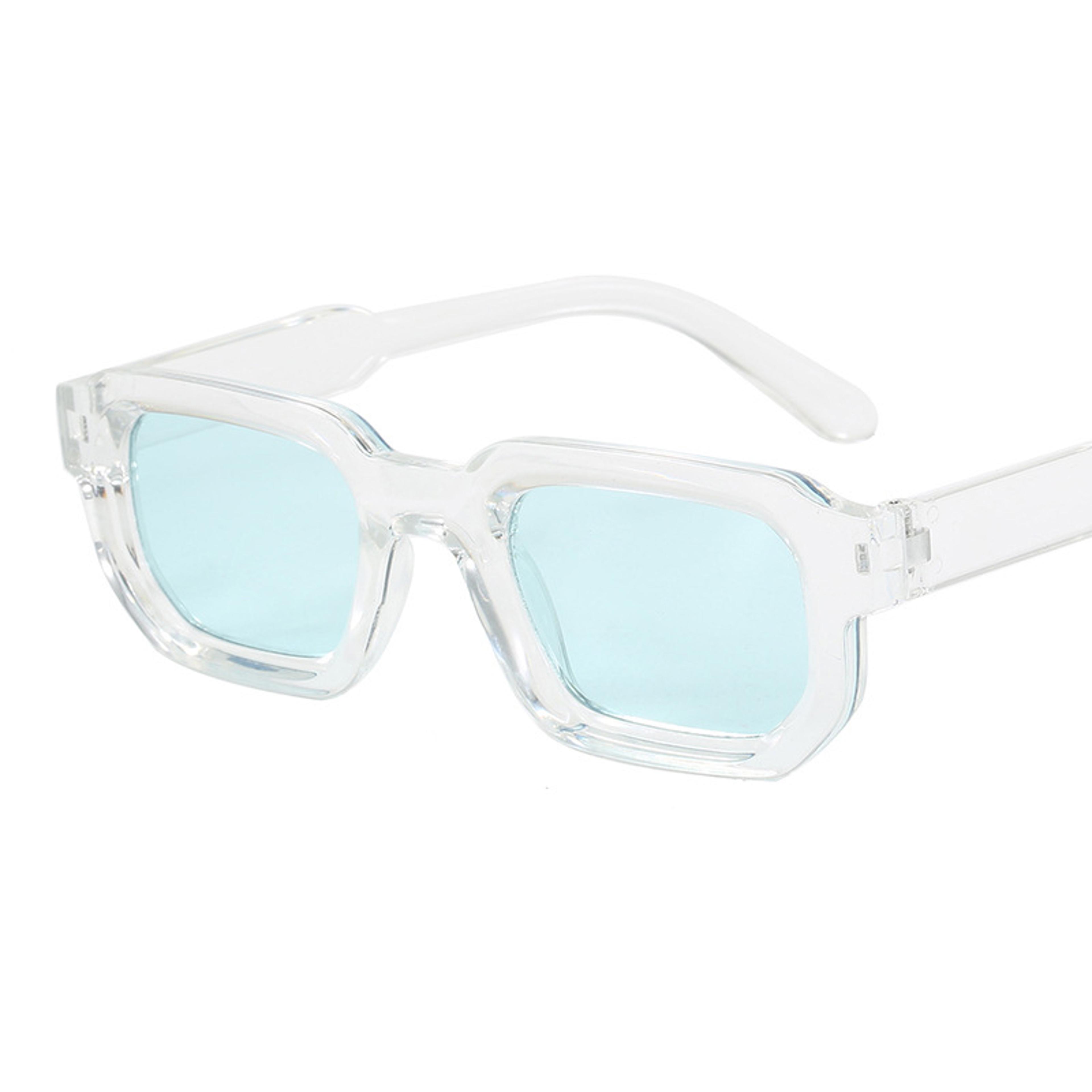 vintage rectangle sunglasses retro unisex fashion shades